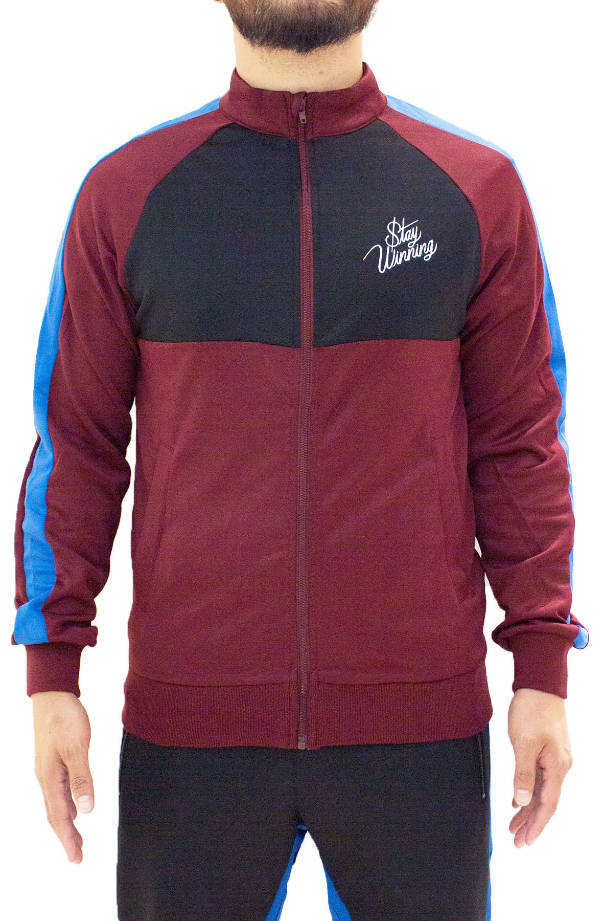 Stay Winning MaroonBlack Track Jacket Stay Winning MaroonBlack Track Jacket