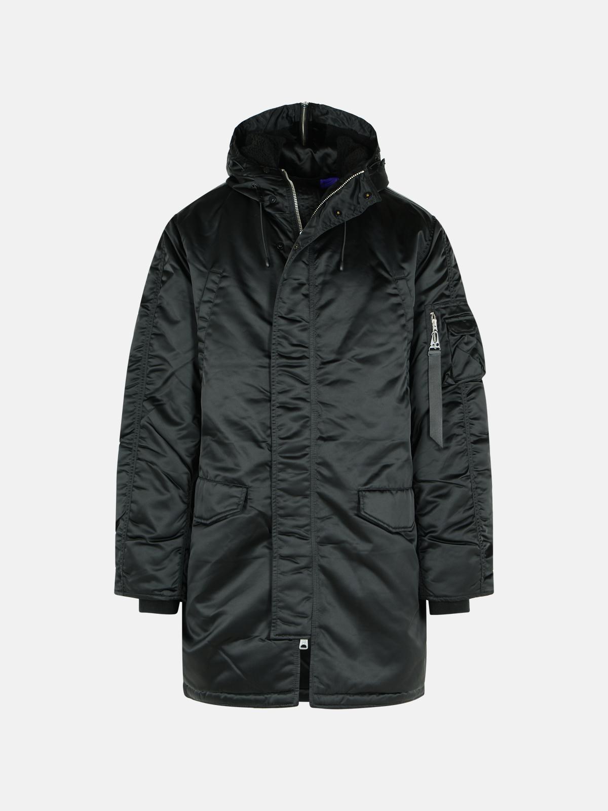 ALPHA INDTRIES ‘N-B Uv’ Black Nylon Parka ALPHA INDTRIES ‘N-B Uv’ Black Nylon Parka