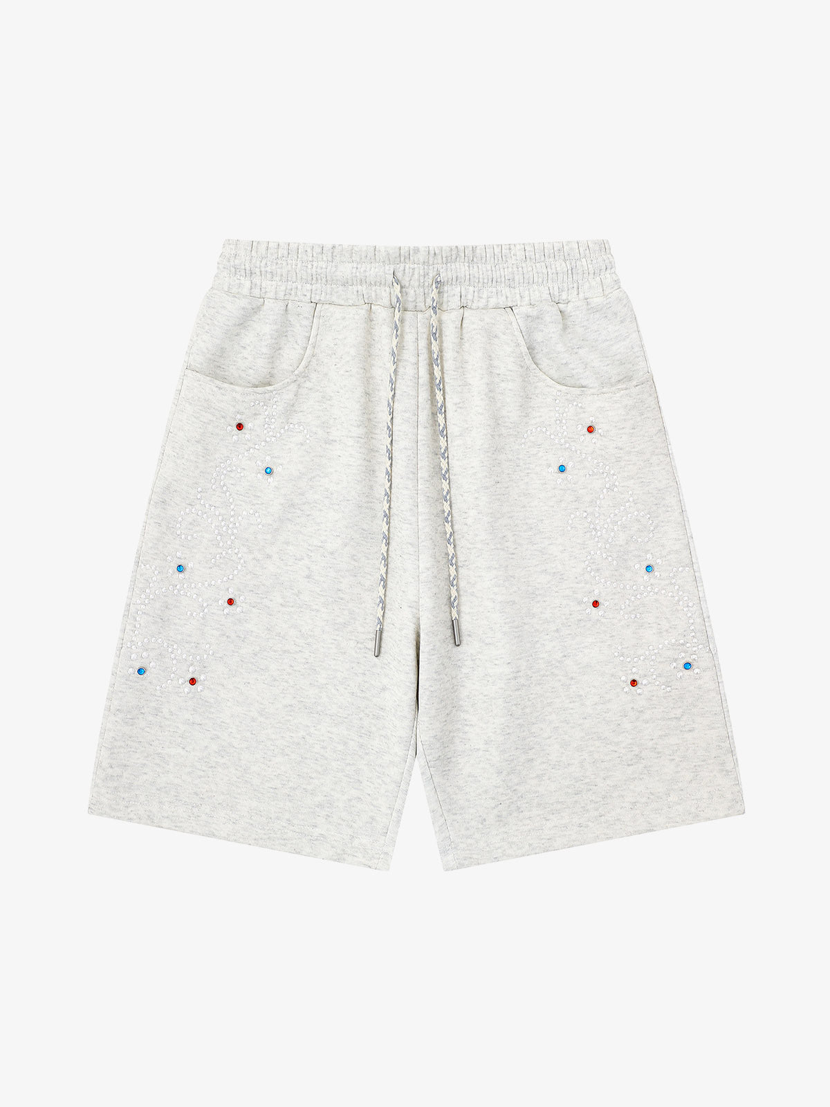 Rhinestone Graphic Knit Shorts Rhinestone Graphic Knit Shorts