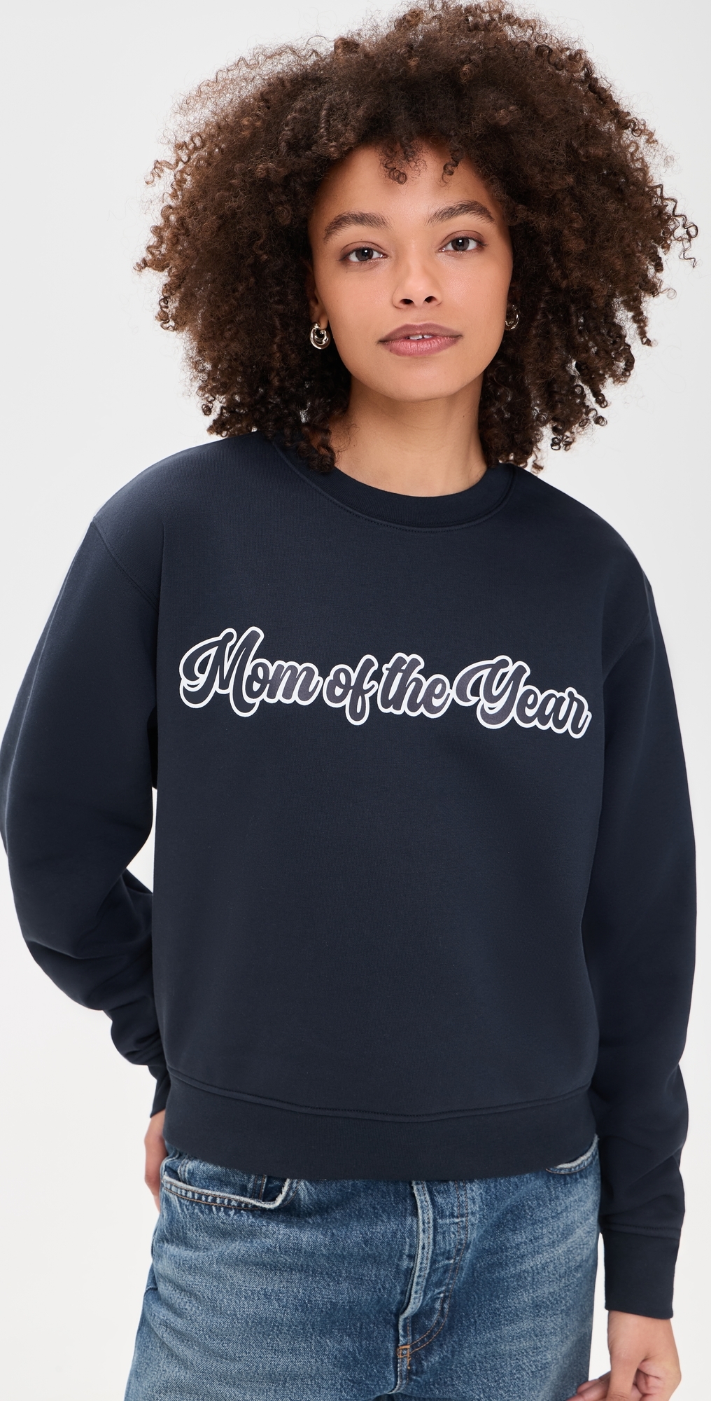 Favorite Daughter The Mom of The Year Varsity Sweatshirt Navy Favorite Daughter The Mom of The Year Varsity Sweatshirt Navy