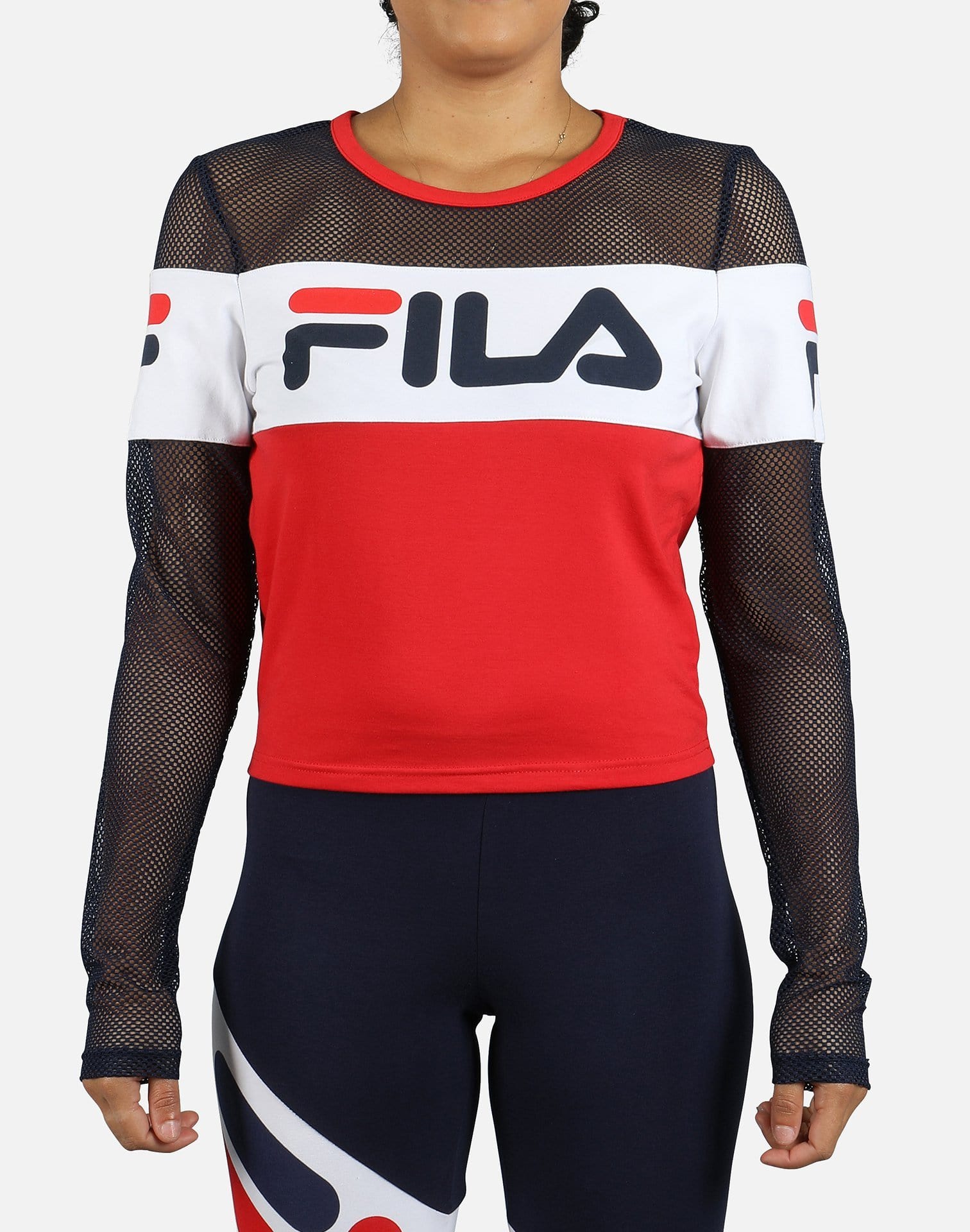 Fila TARA CROP LONG SLEEVE TOP
