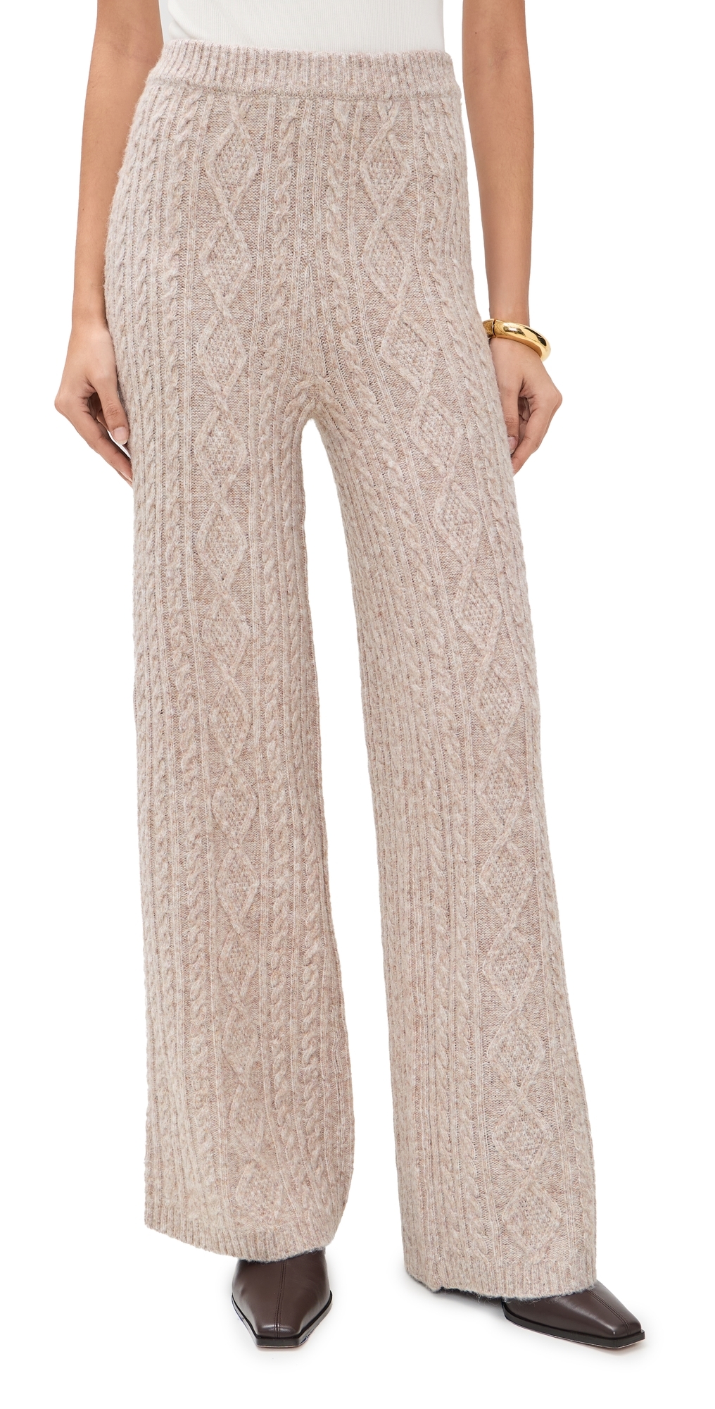 th & Reckless Cara Trousers Taupe th & Reckless Cara Trousers Taupe