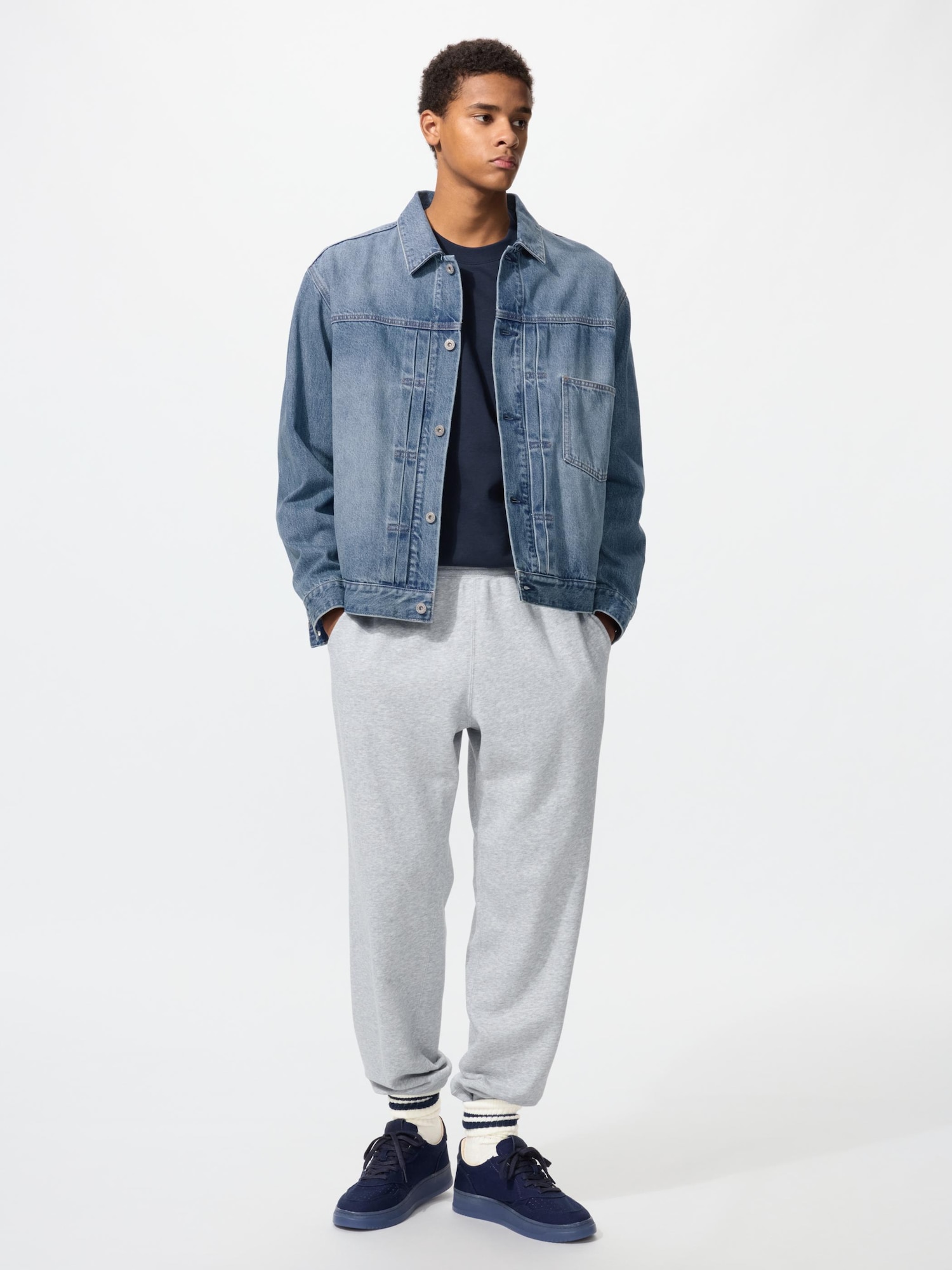 UNIQLO Men’s Sweatpants, Gray, Medium