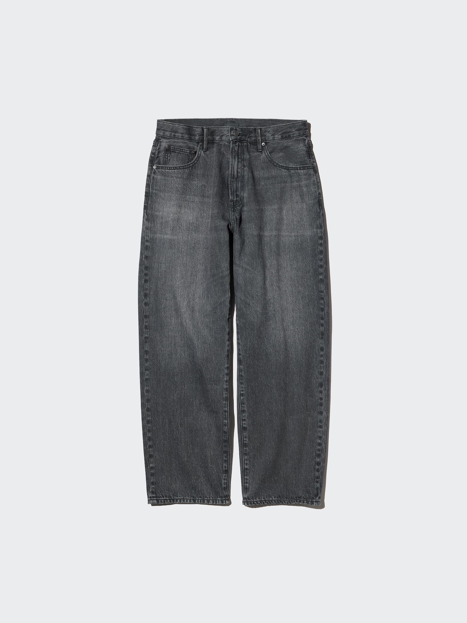UNIQLO Men’s Baggy Jeans, Dark Gray, , % Cotton UNIQLO Men’s Baggy Jeans, Dark Gray, , % Cotton