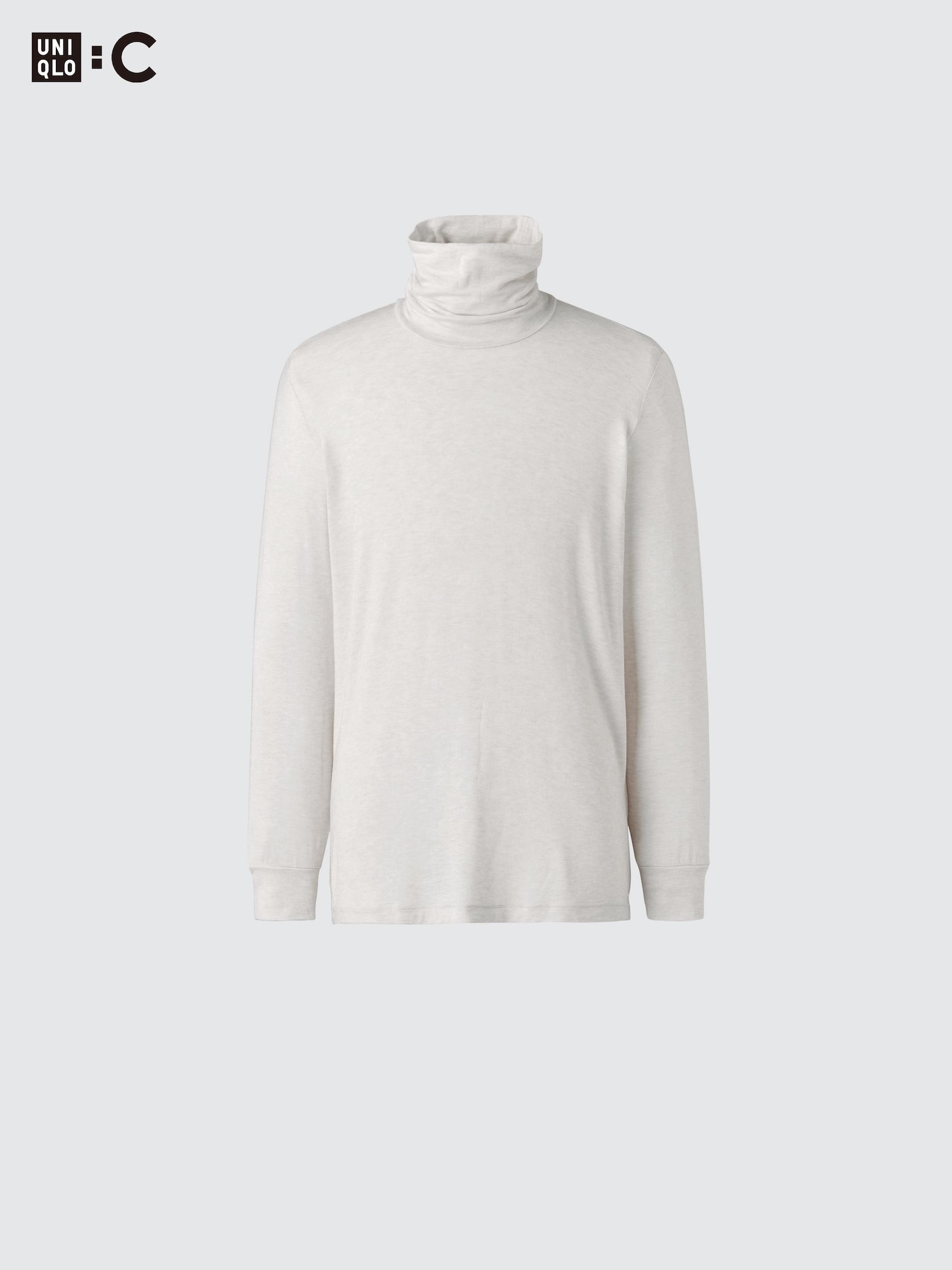 UNIQLO Men’s HEATTECH Extra Warm Cashmere Blend Turtleneck, Natural