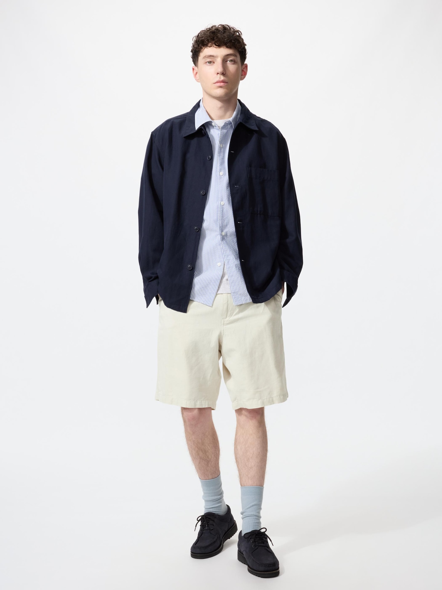 UNIQLO Men’s Linen Blend Shorts .”, Natural UNIQLO Men’s Linen Blend Shorts .”, Natural