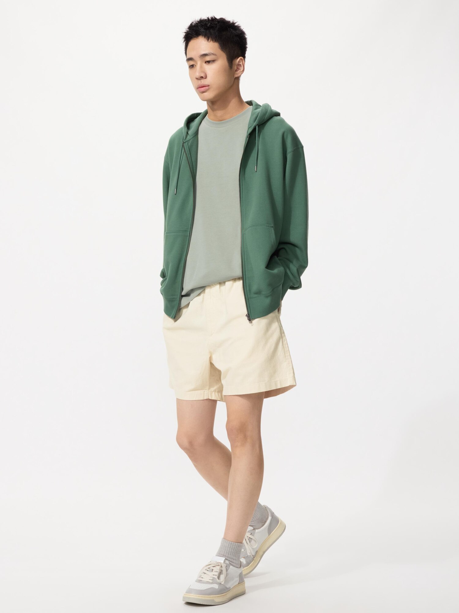 UNIQLO Men’s Linen Blend Easy Shorts “, Natural, Medium UNIQLO Men’s Linen Blend Easy Shorts “, Natural, Medium