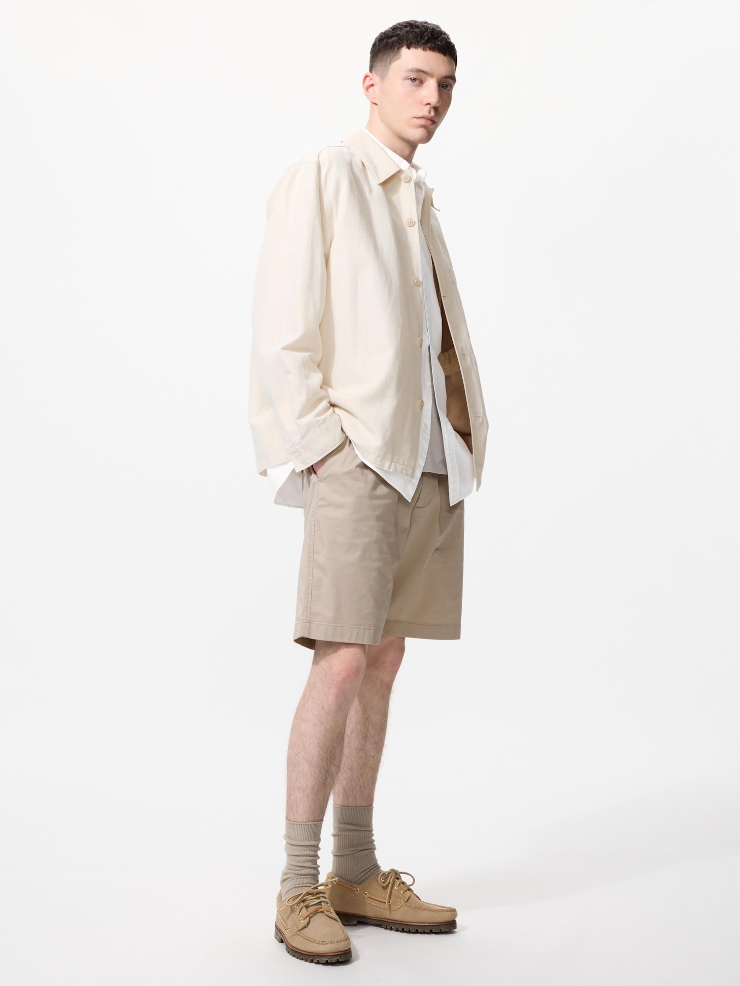 UNIQLO Men’s Stretch Easy Shorts “, Beige UNIQLO Men’s Stretch Easy Shorts “, Beige