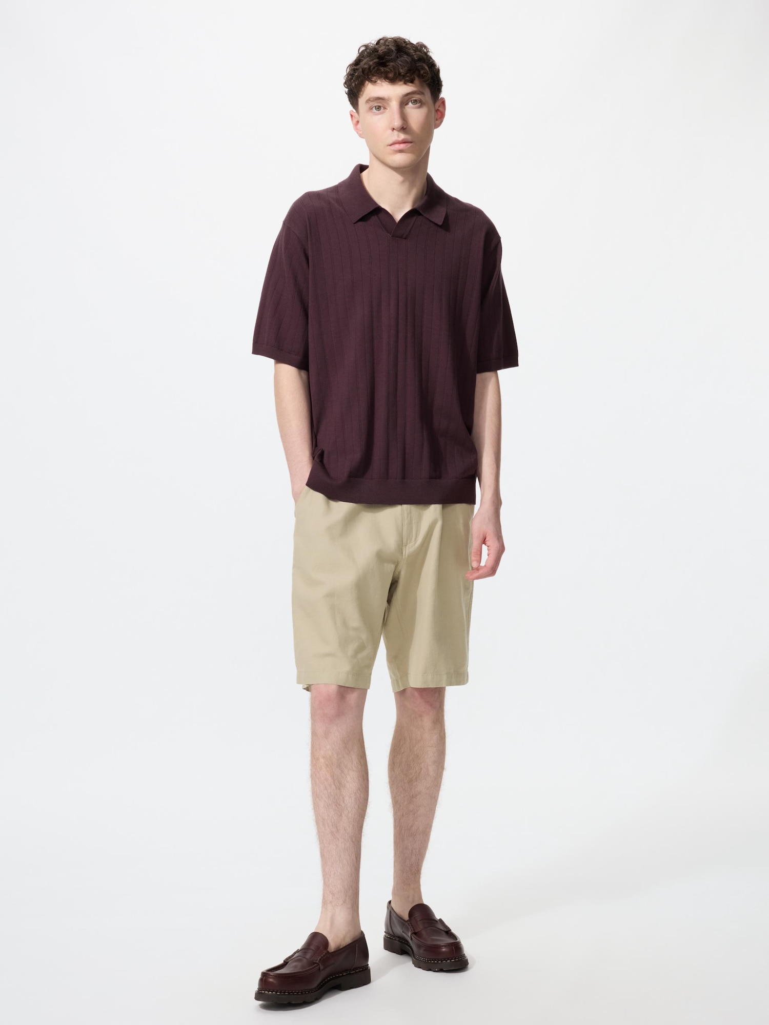 UNIQLO Men’s Linen Blend Shorts .”, Beige, Small UNIQLO Men’s Linen Blend Shorts .”, Beige, Small