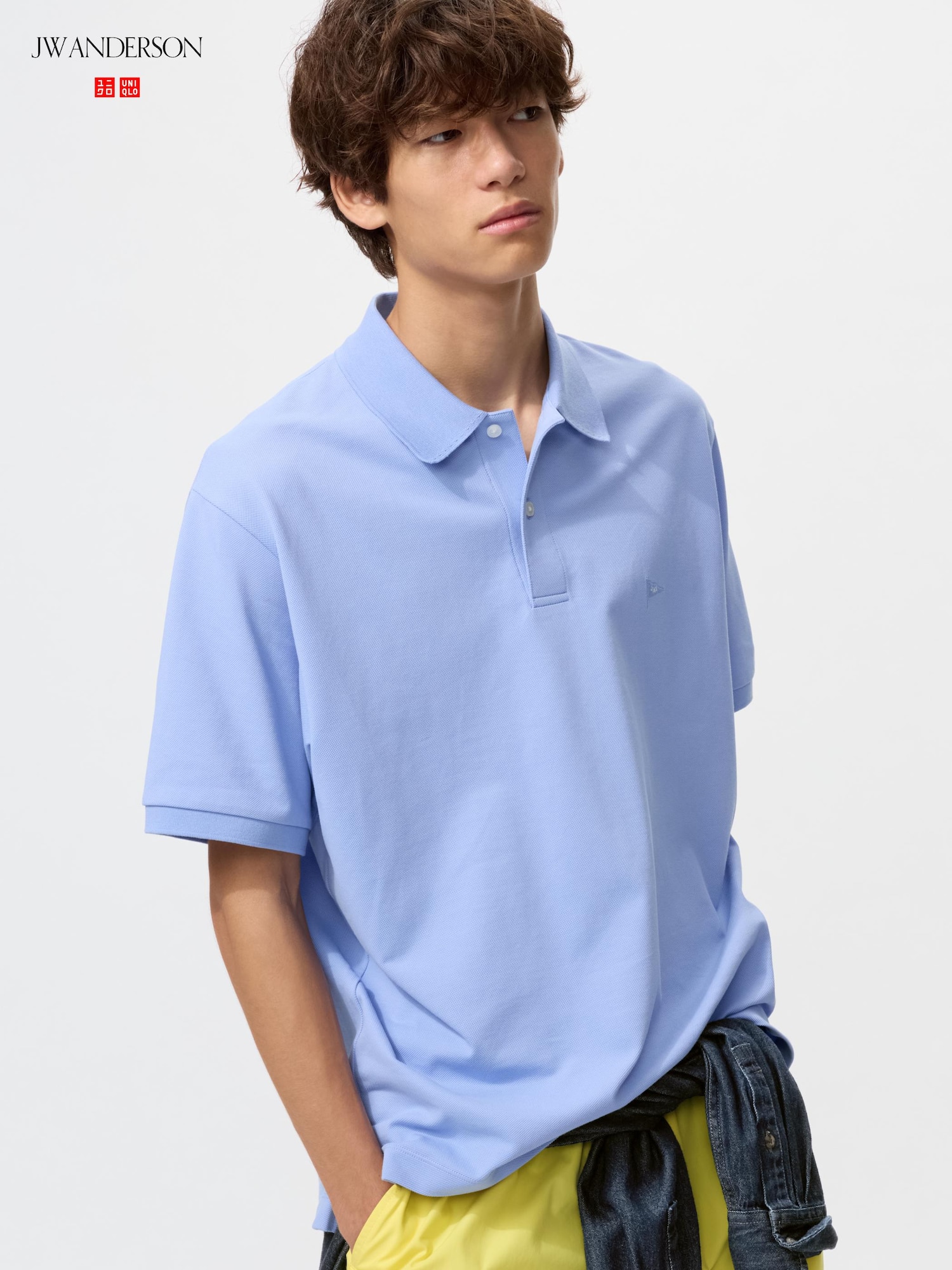 UNIQLO Men’s DRY Pique Polo Shirt with Quick-Drying, Blue UNIQLO Men’s DRY Pique Polo Shirt with Quick-Drying, Blue