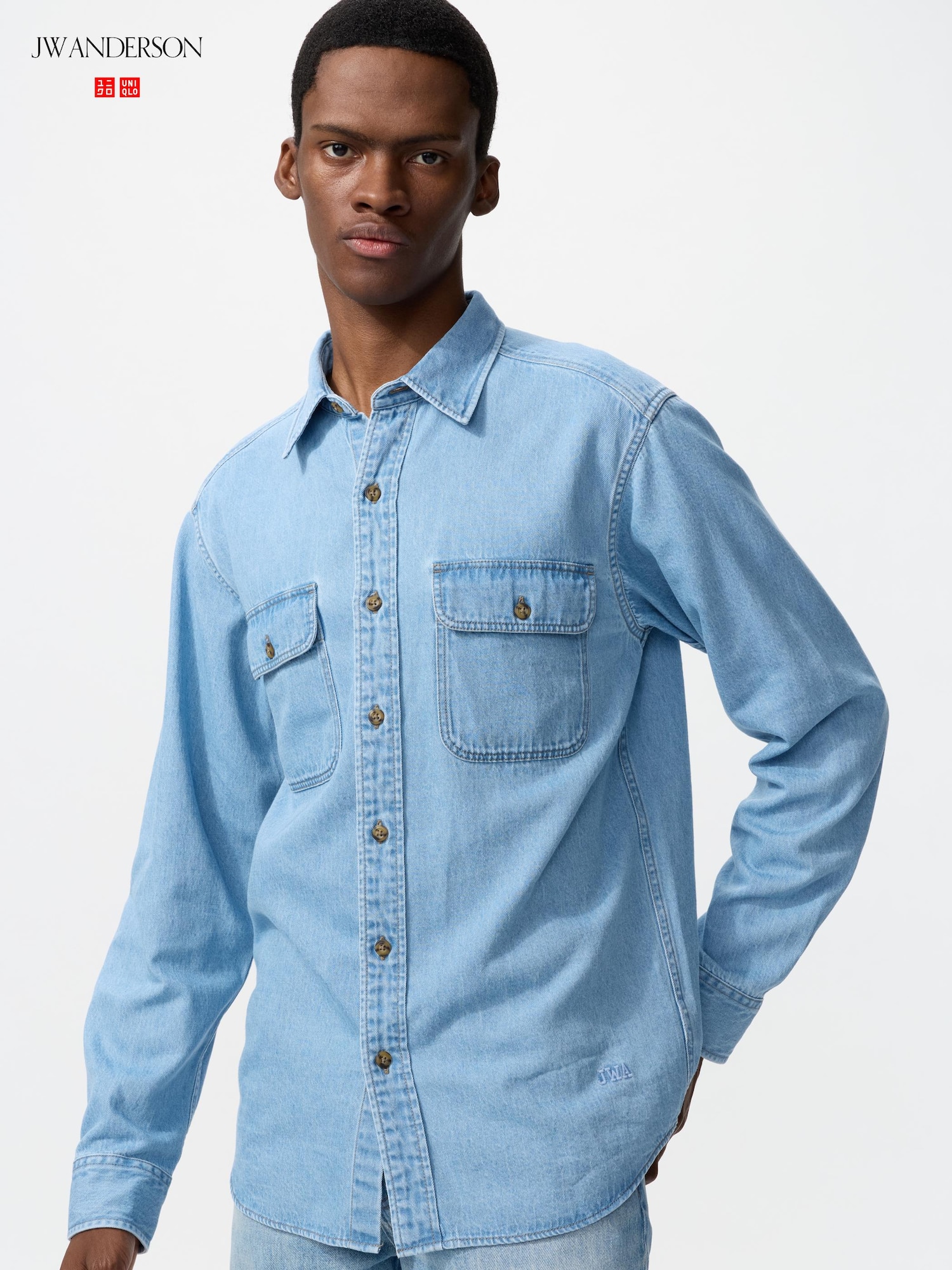 UNIQLO Men’s Denim Shirt, Blue