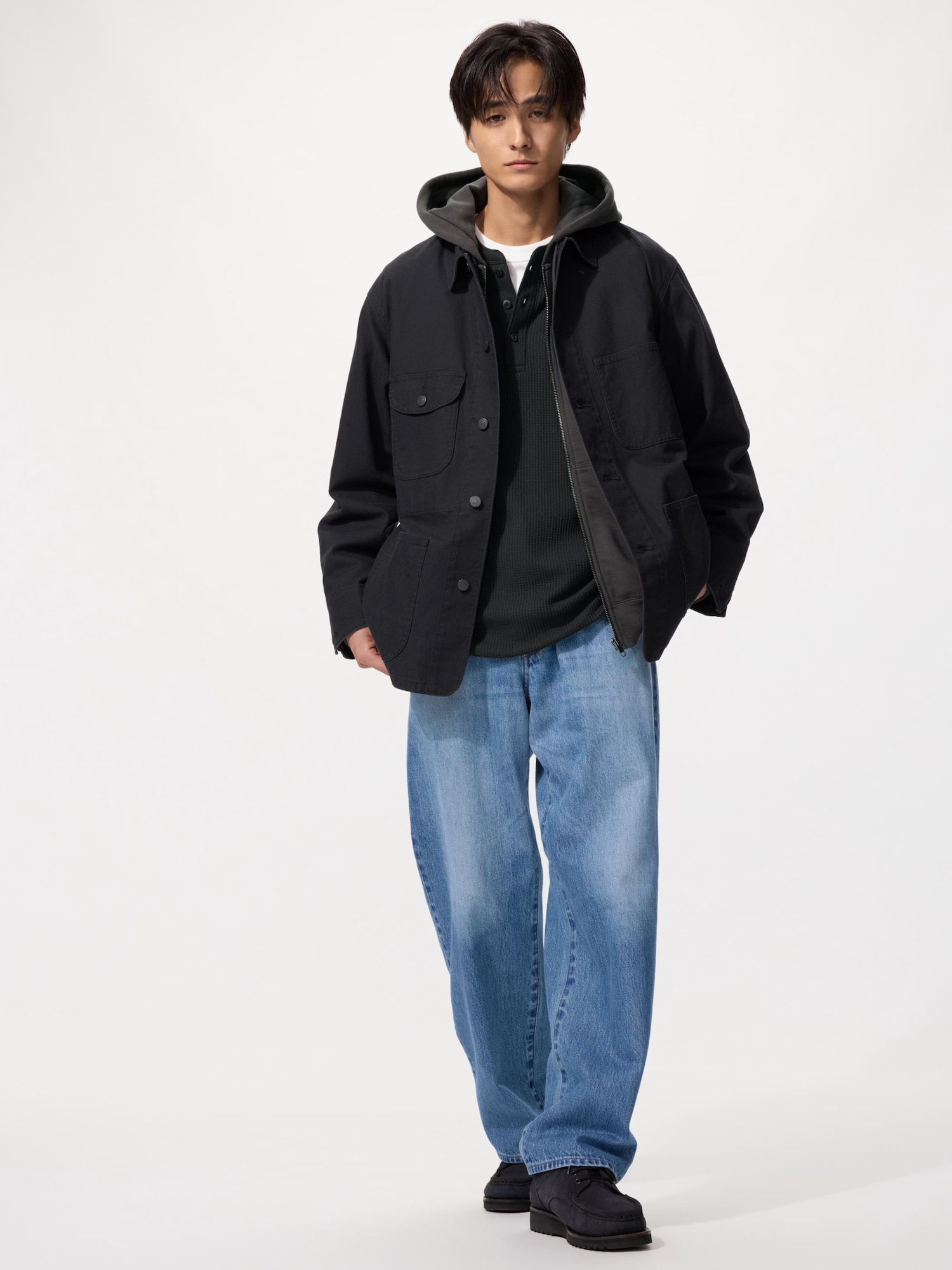 UNIQLO Men’s Baggy Jeans, Blue, , % Cotton UNIQLO Men’s Baggy Jeans, Blue, , % Cotton