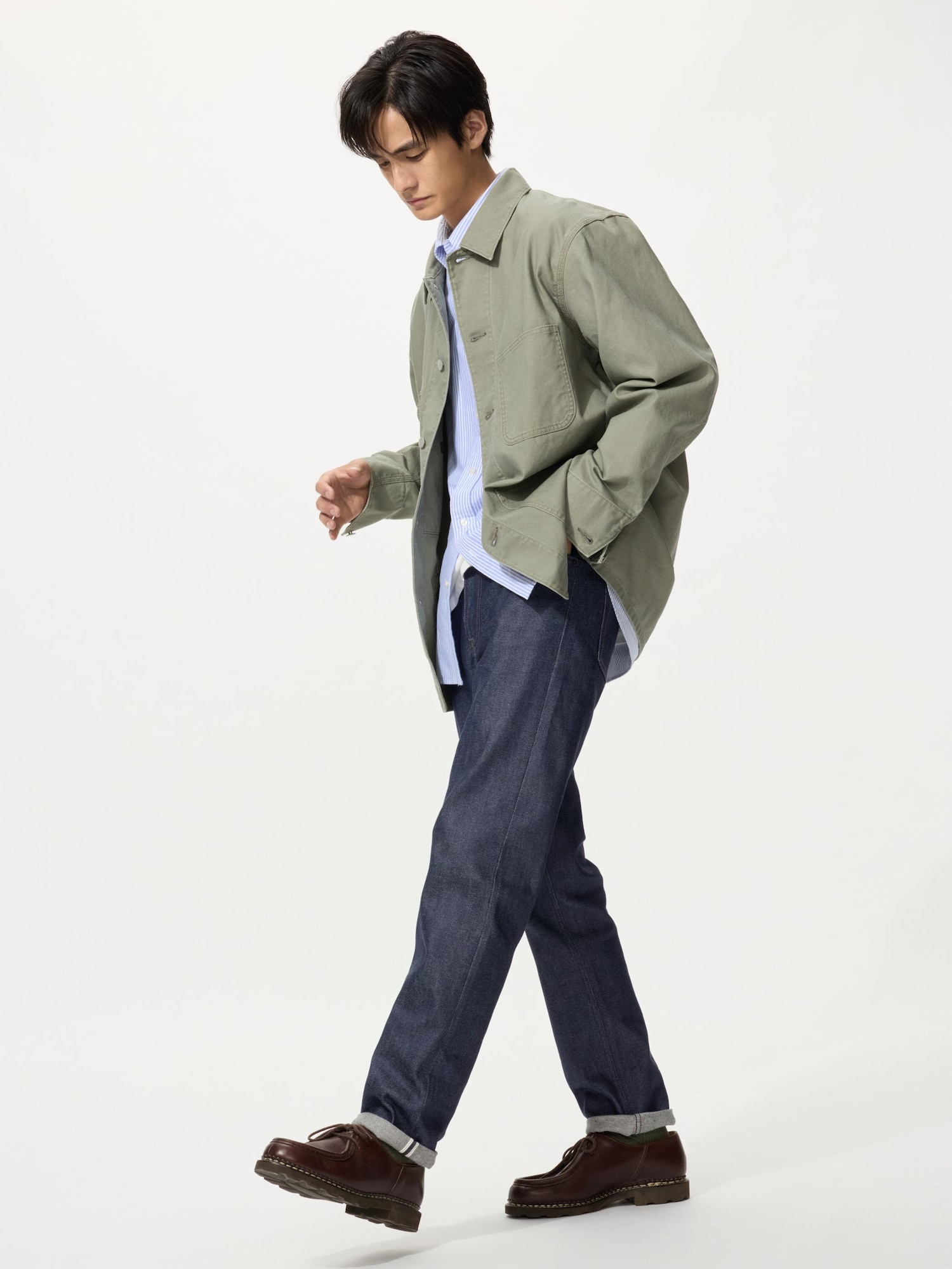 UNIQLO Men’s Slim Straight Jeans Selvedge, Navy, UNIQLO Men’s Slim Straight Jeans Selvedge, Navy,