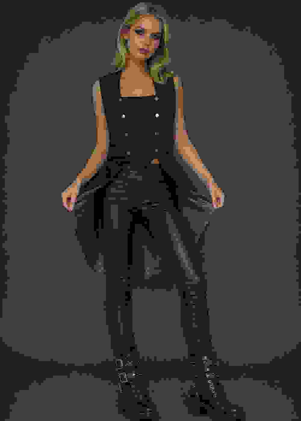 Purple Reign Black and Purple Goth Vest – Purple Purple Reign Black and Purple Goth Vest – Purple