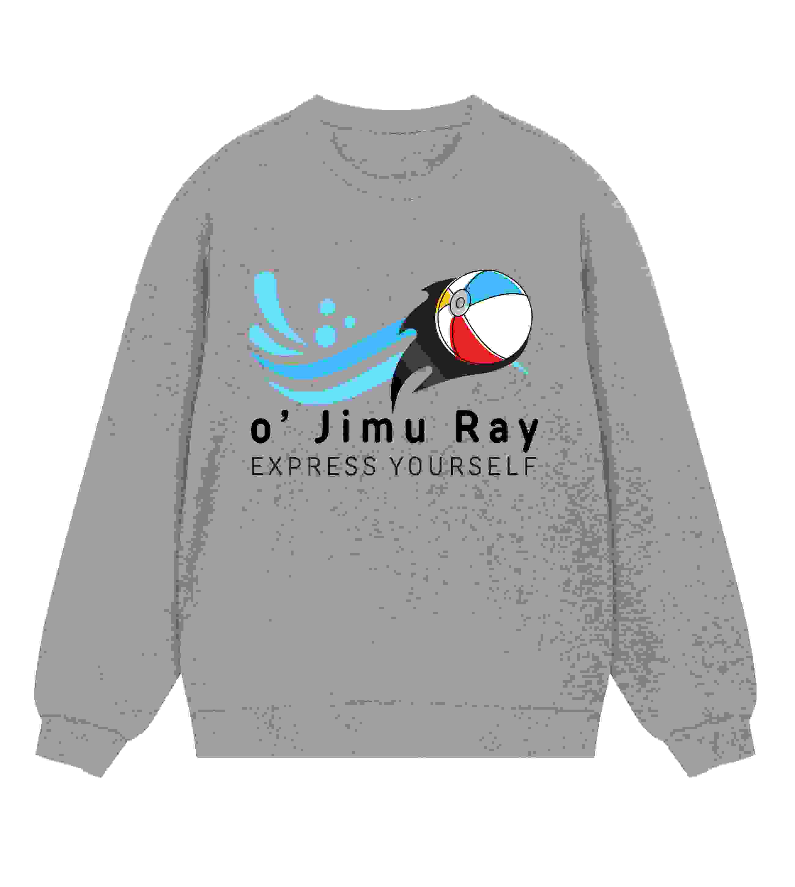 Splash of Fun – Beach Ball Sweatshirt – Grey melange L men Splash of Fun – Beach Ball Sweatshirt – Grey melange L men
