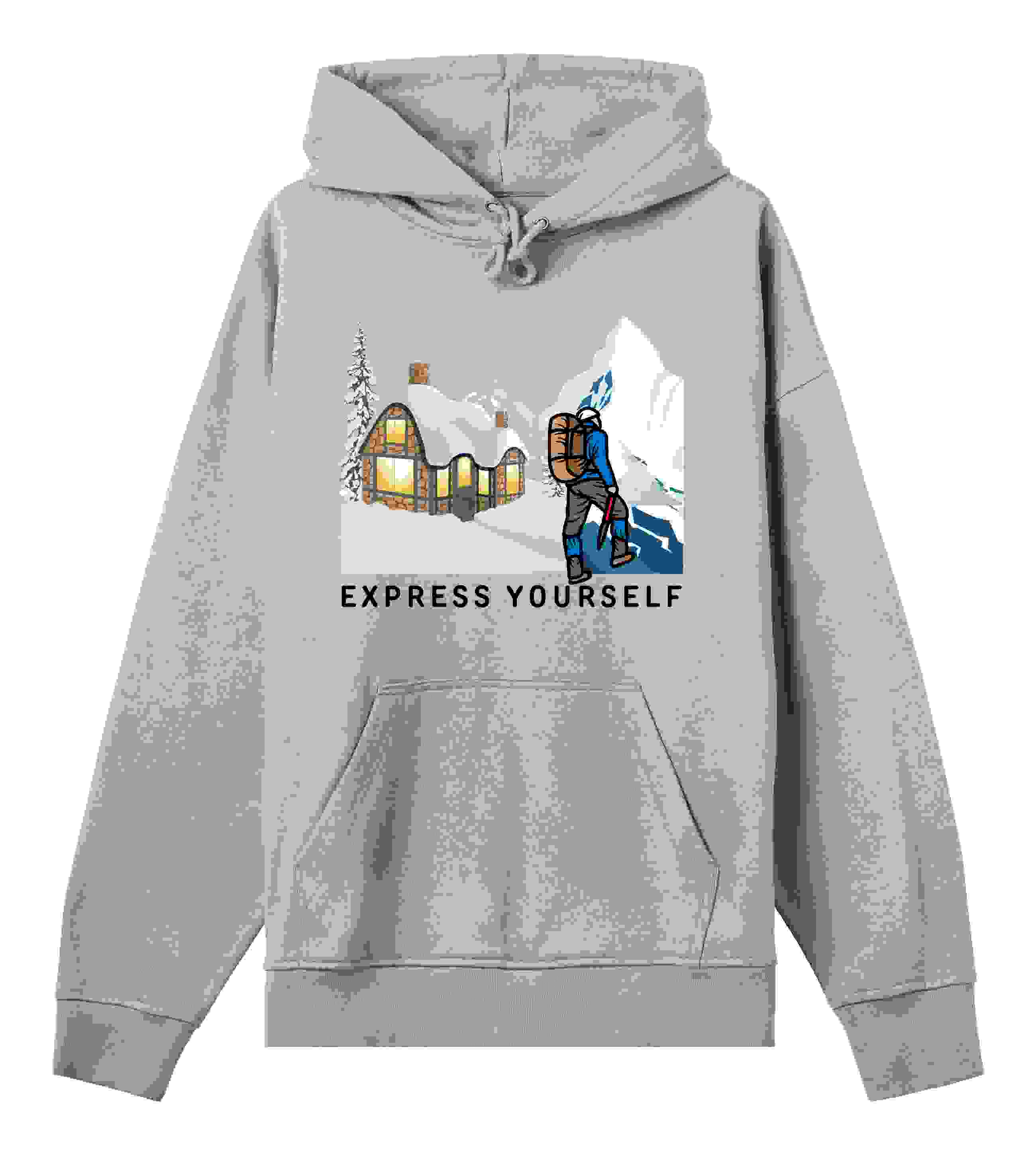 Mountain Retreat – The o’ Jimu Ray Hoodie – Grey melange S men Mountain Retreat – The o’ Jimu Ray Hoodie – Grey melange S men