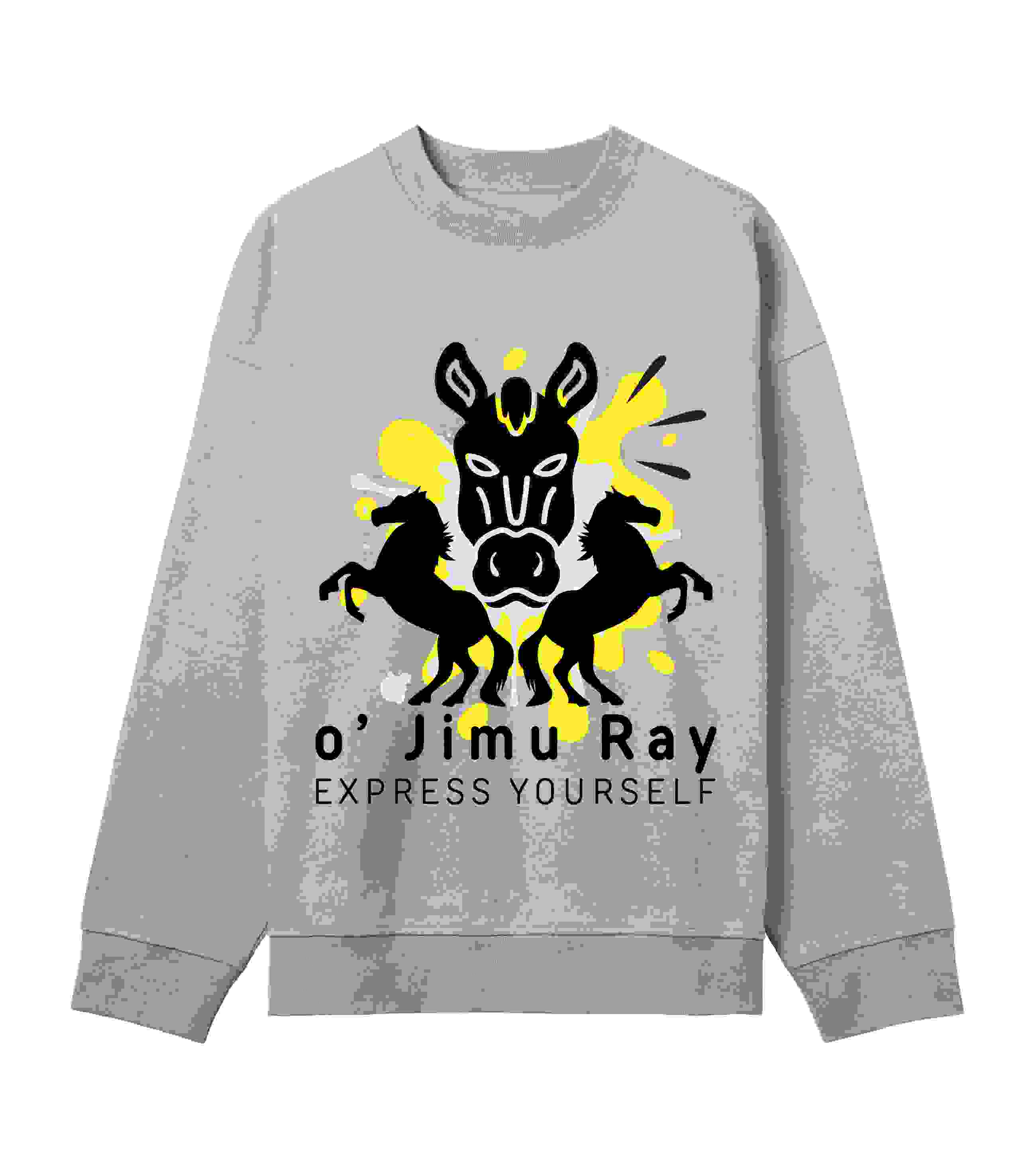 Wild Spirit – Men’s Boxy Sweatshirt – Grey melange men