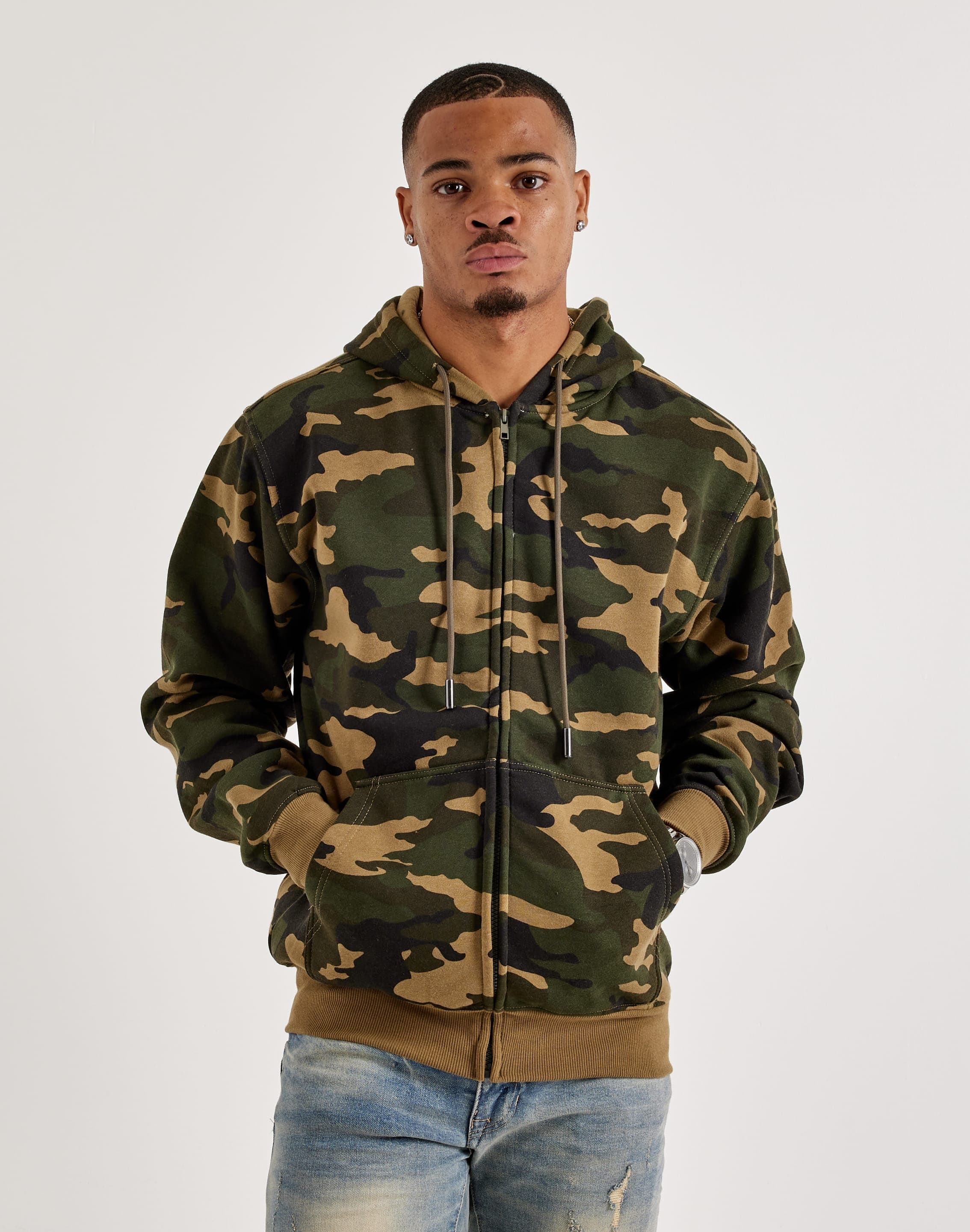 DH Essentials Basic Full-Zip Fleece Hoodie DH Essentials Basic Full-Zip Fleece Hoodie