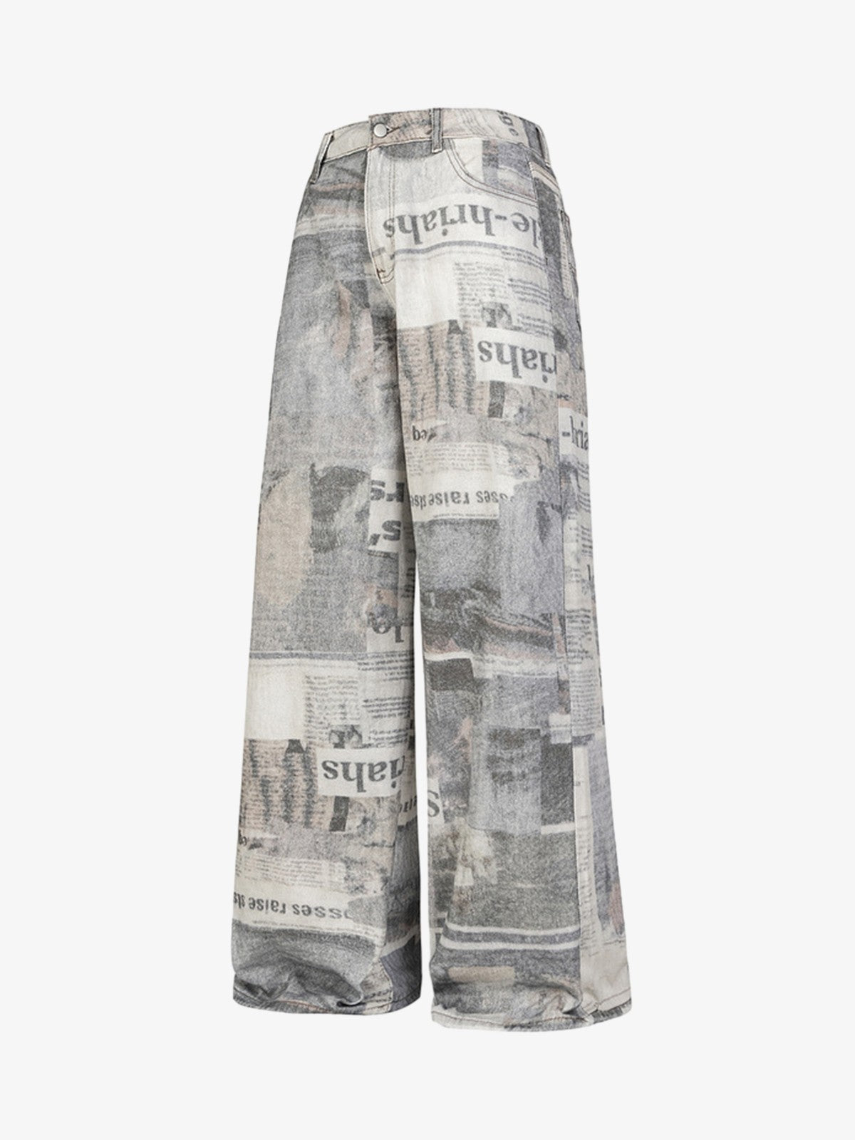 Graffiti Newspaper Baggy Jeans Graffiti Newspaper Baggy Jeans