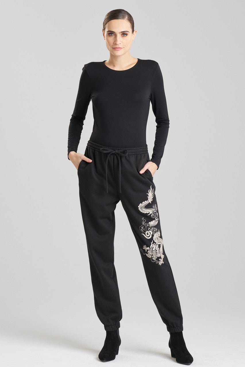 Dragon French Terry Embroidered Unisex Joggers Dragon French Terry Embroidered Unisex Joggers