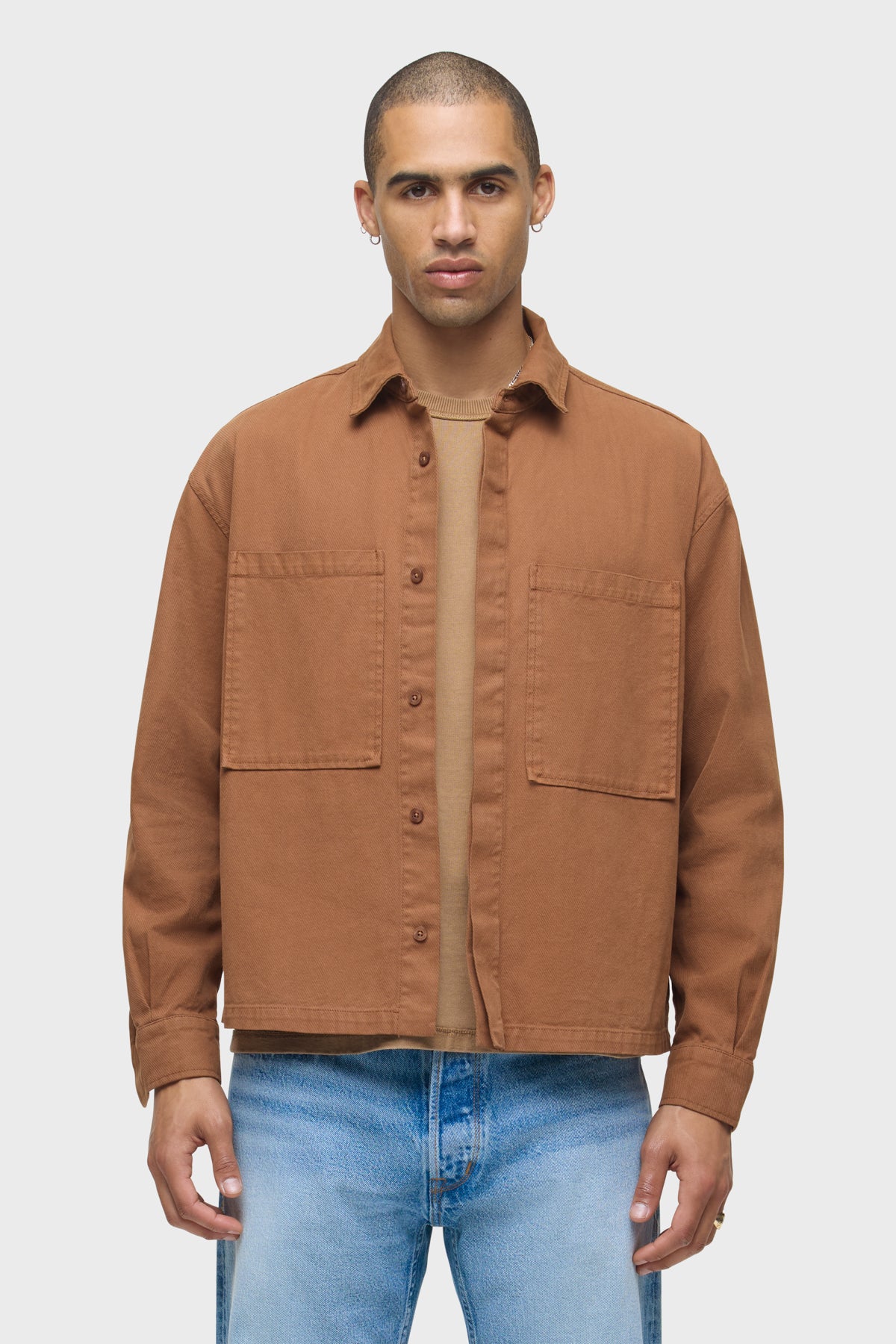 Relaxed Long Sleeve Overshirt Relaxed Long Sleeve Overshirt