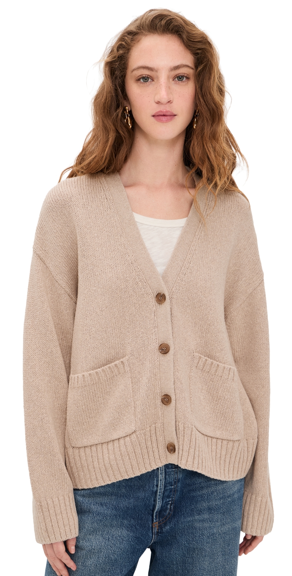 Jenni Kayne Barrett Cardigan Light Khaki Jenni Kayne Barrett Cardigan Light Khaki