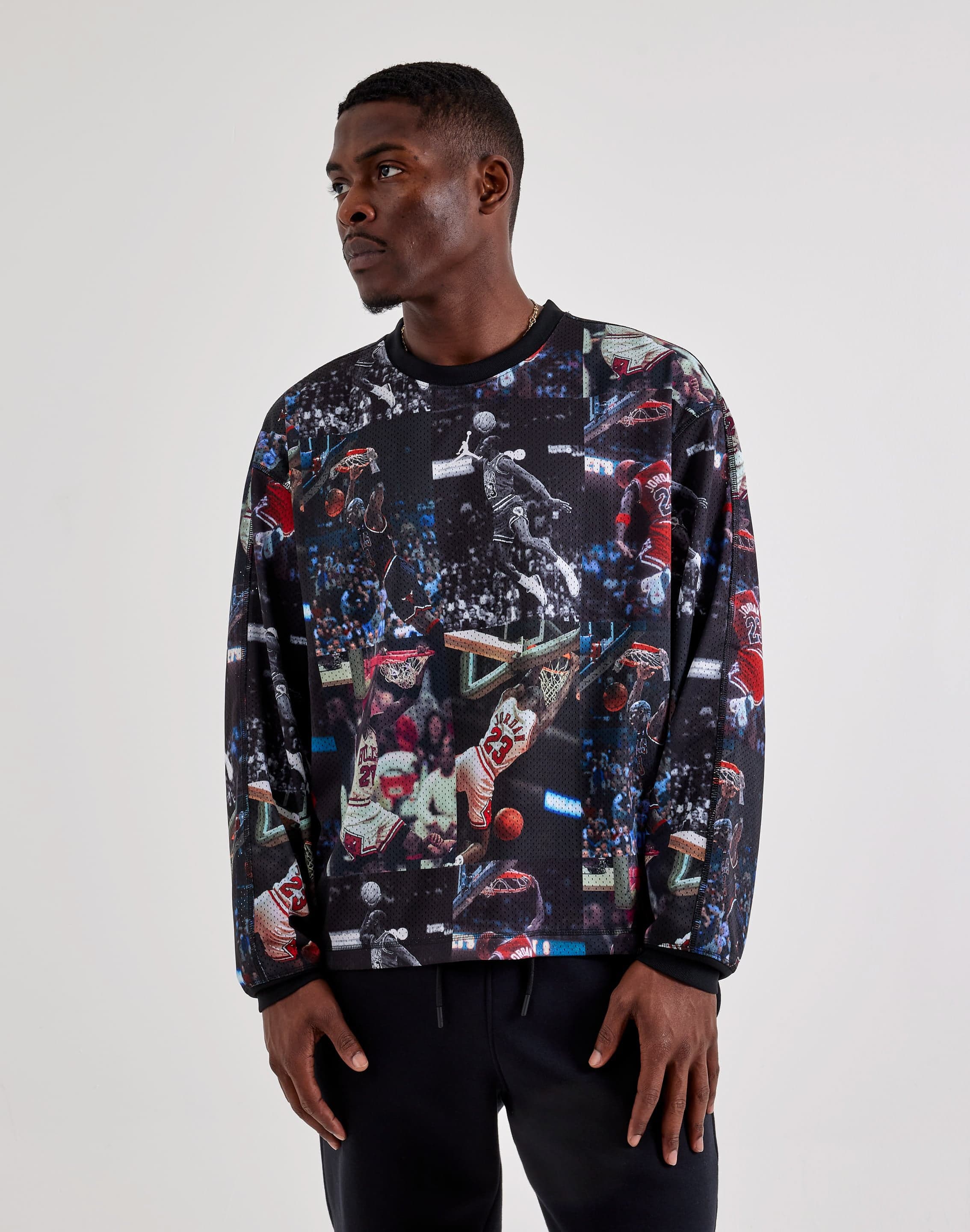 Jordan All-Over Print Crewneck Sweatshirt