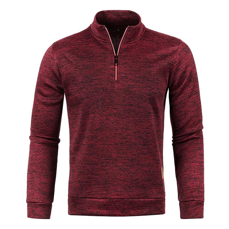 Men’s Neckline Zipper Pullover Knitted Bottoming Shirt X Men’s Neckline Zipper Pullover Knitted Bottoming Shirt X