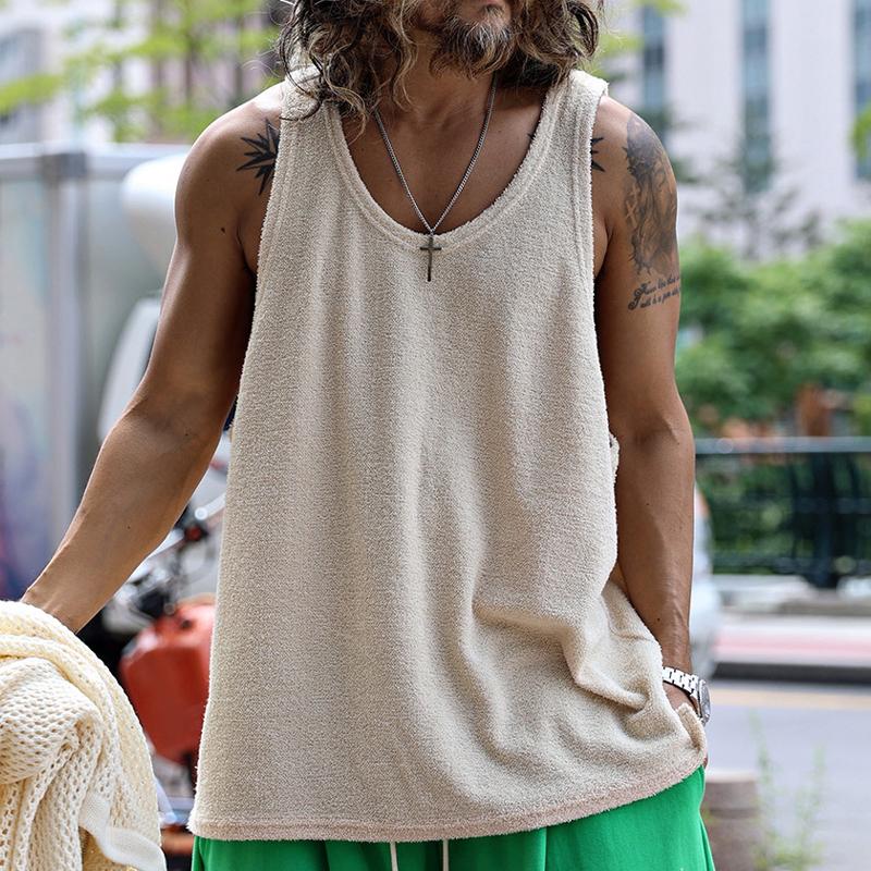 【CLEARANCE】Men’s Casual Round Neck Solid Color Tank Top X 【CLEARANCE】Men’s Casual Round Neck Solid Color Tank Top X