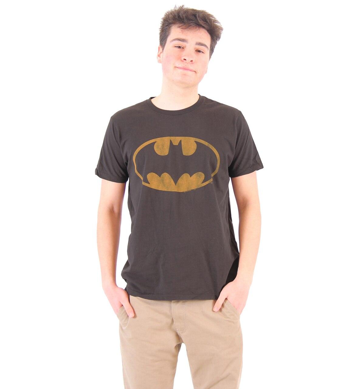 Junk Food Batman Distressed Logo shirt