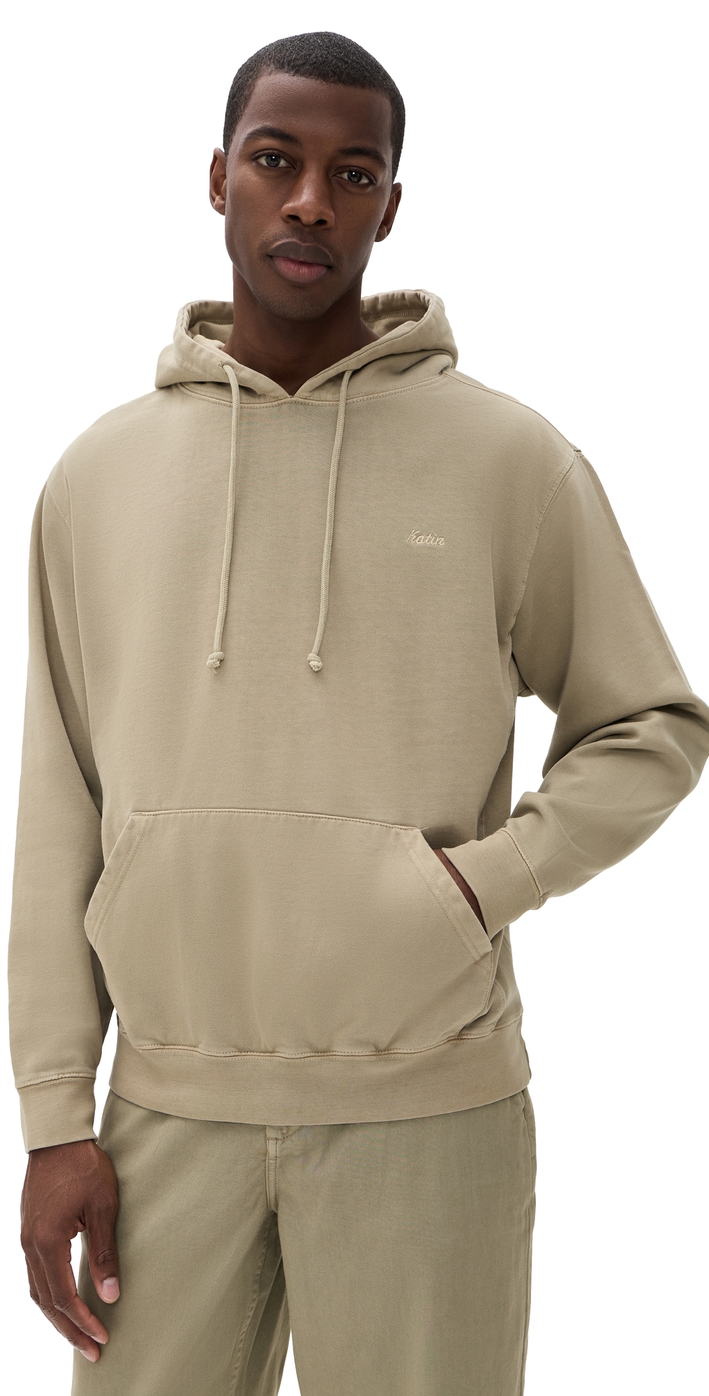 Katin Hooded Fleece Sweatshirt Vintage Khaki