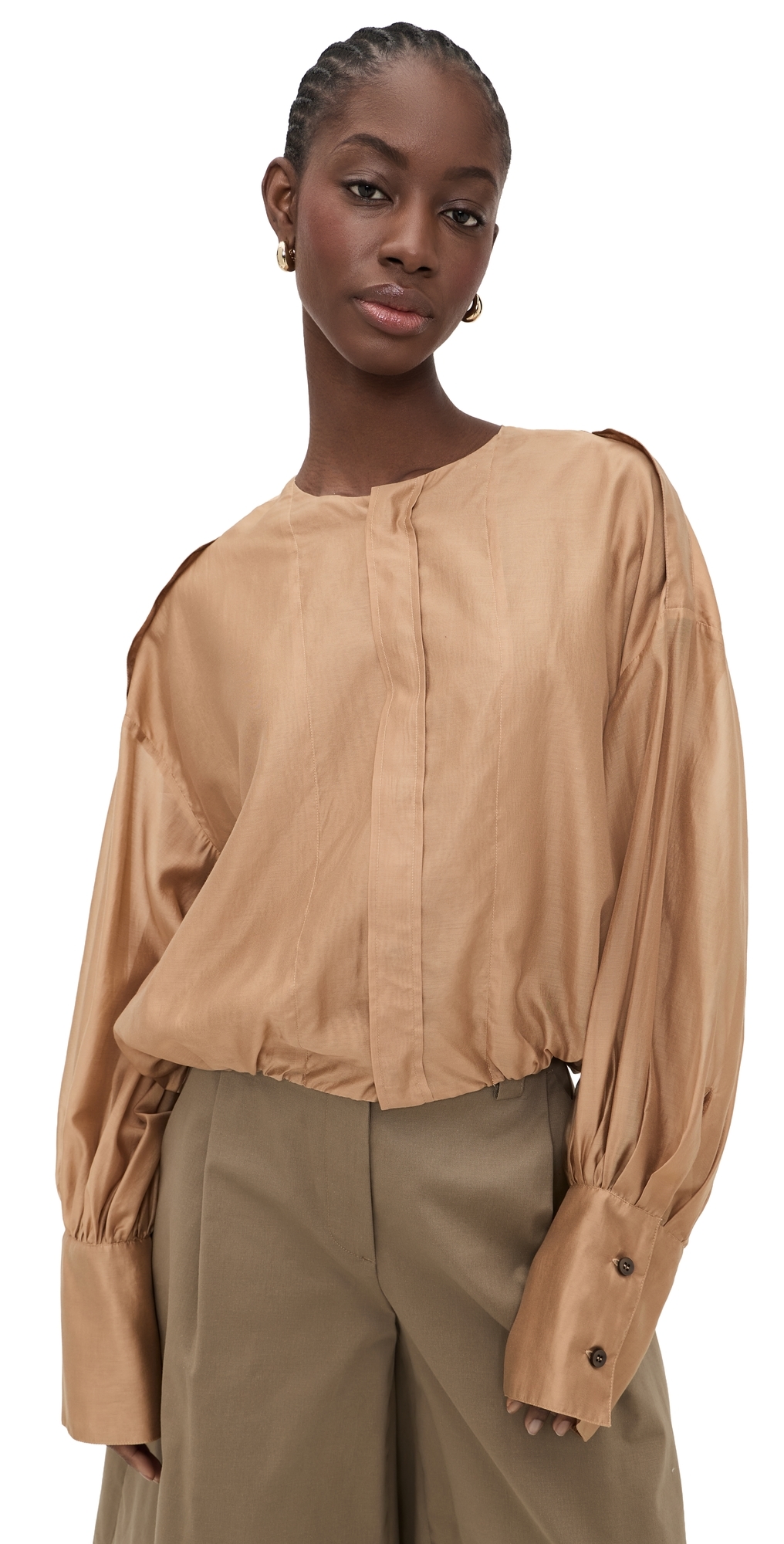 The Latest Diana Mussola Leggera Shirt Nude The Latest Diana Mussola Leggera Shirt Nude