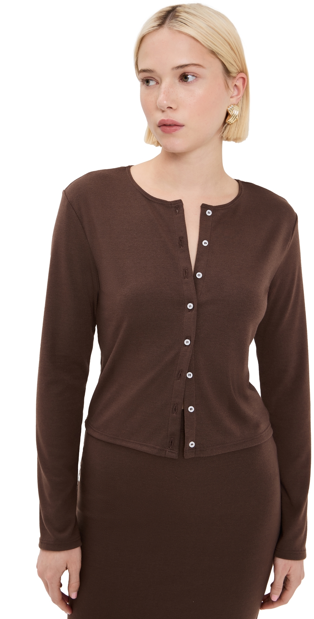 LE BOP Eloise Cardigan Chocolate