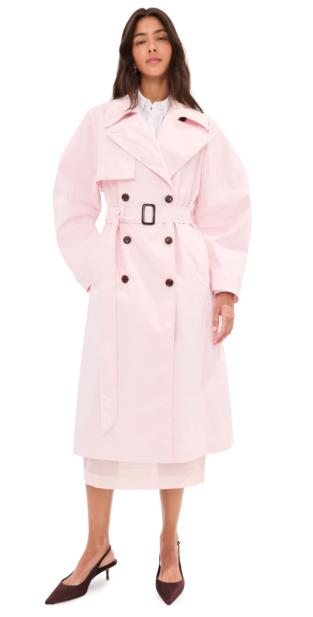 LE BOP Toby Trench Coat Icy Pink X LE BOP Toby Trench Coat Icy Pink X
