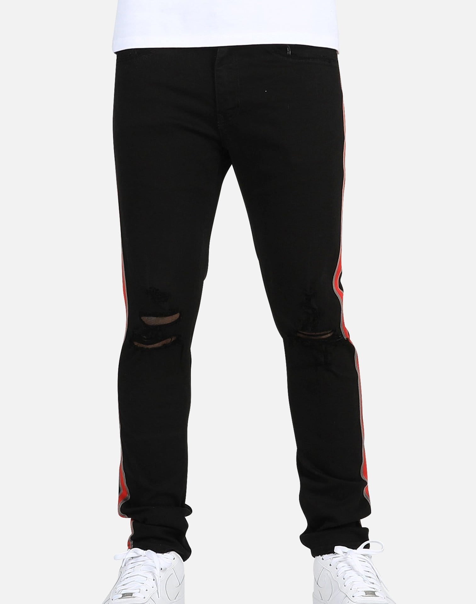 Jordan Craig STRIPED RED JET BLACK JEANS Jordan Craig STRIPED RED JET BLACK JEANS