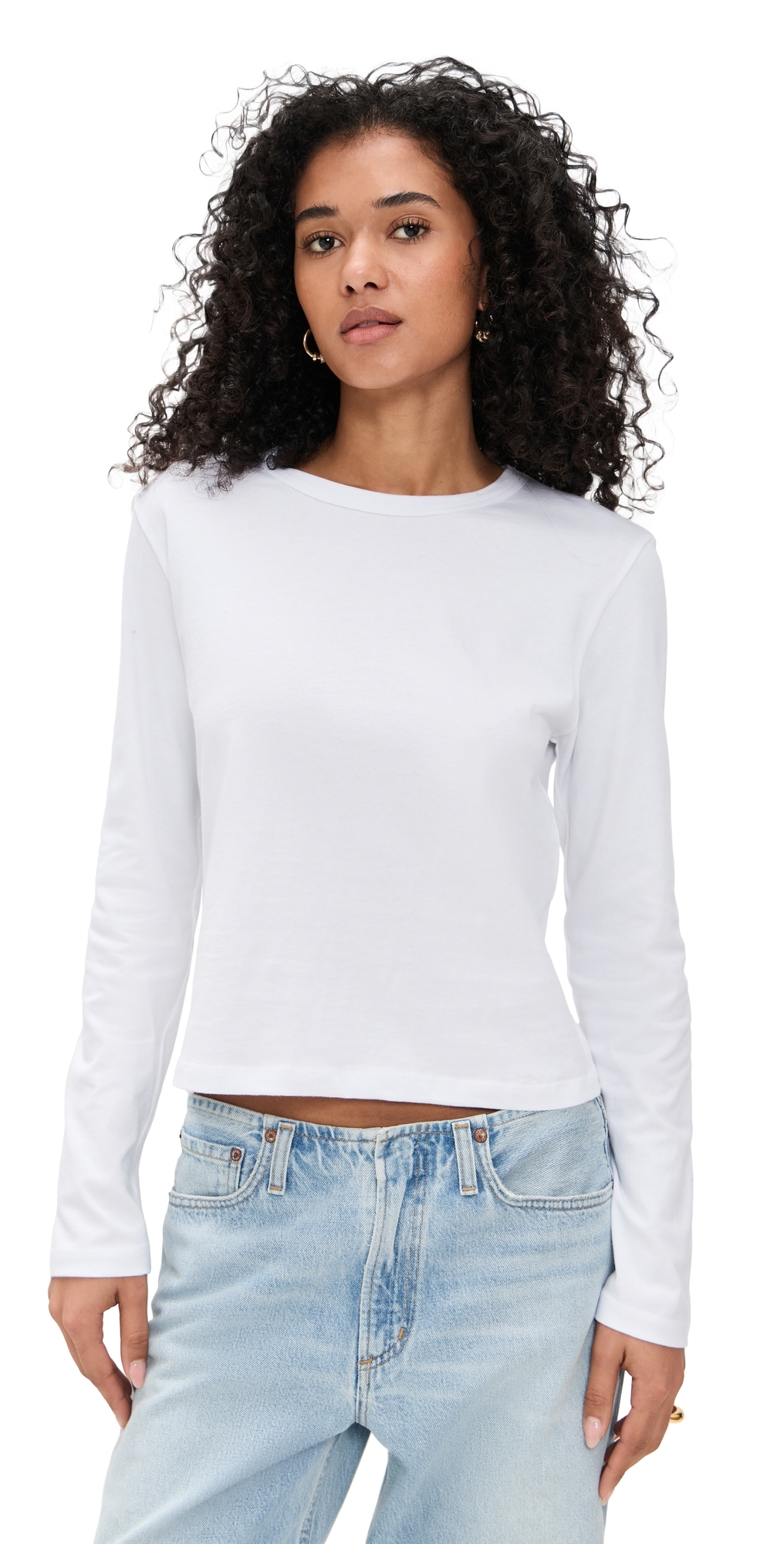 Leset Margo Long Sleeve Top White Leset Margo Long Sleeve Top White