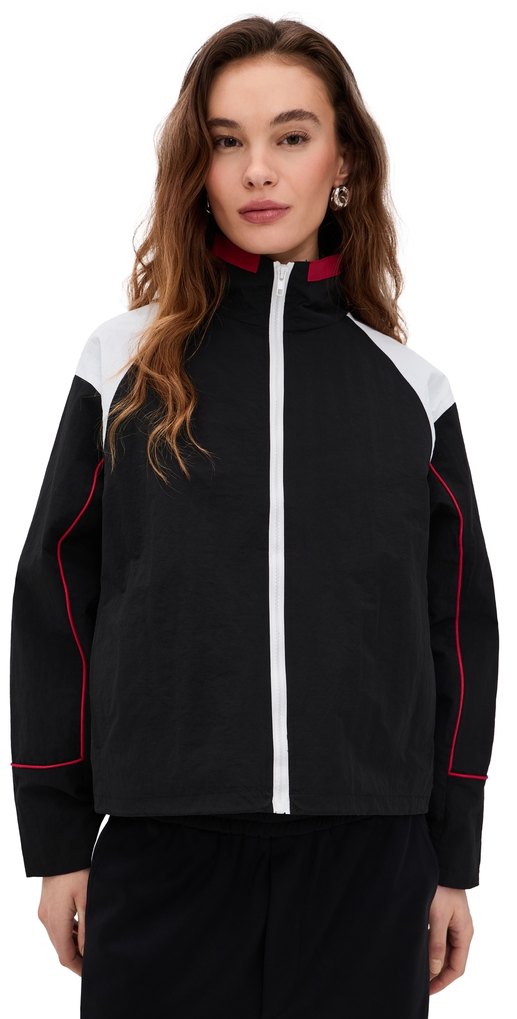 Lioness Shoreline Windbreaker Jacket Noir