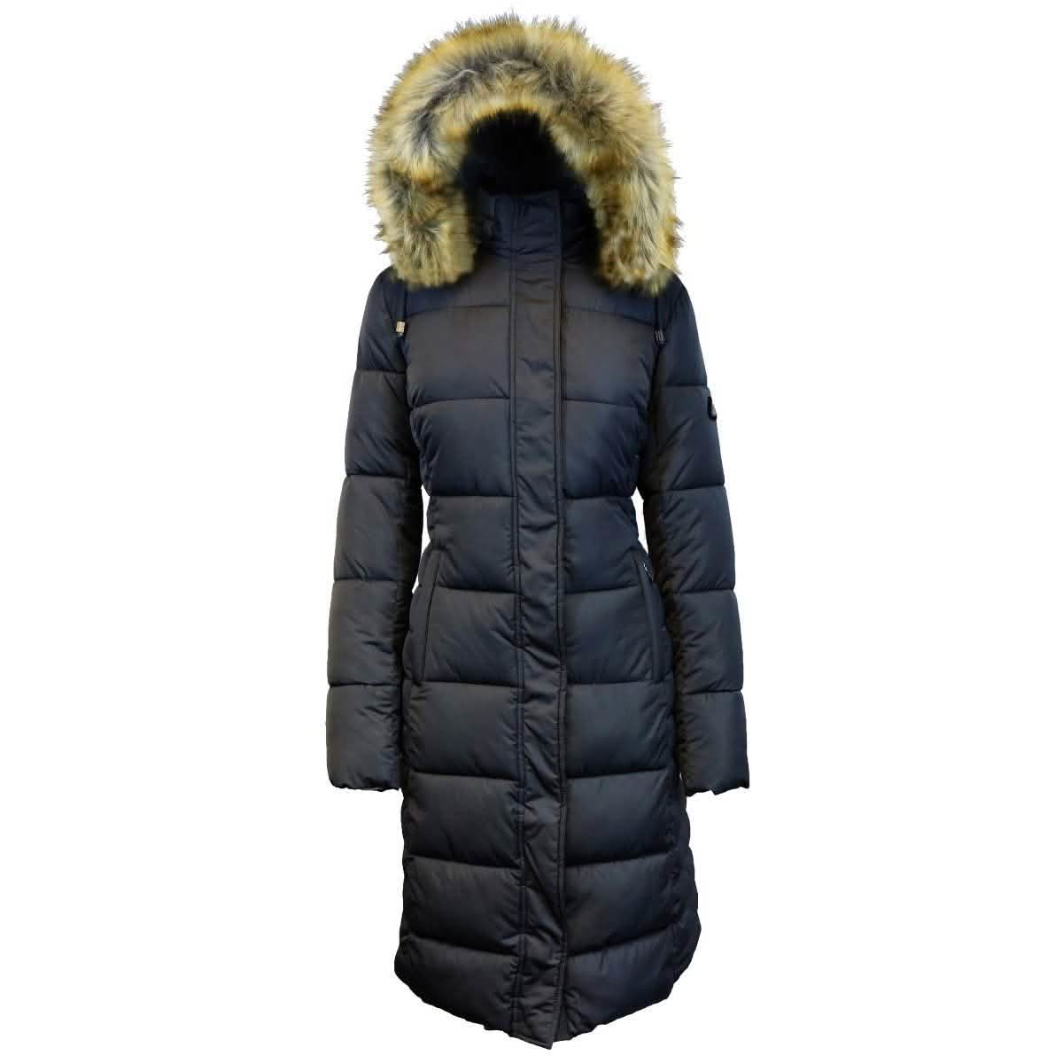 Long Heavyweight Parka Jacket with Faux-Fur Hood – XX Black Long Heavyweight Parka Jacket with Faux-Fur Hood – XX Black