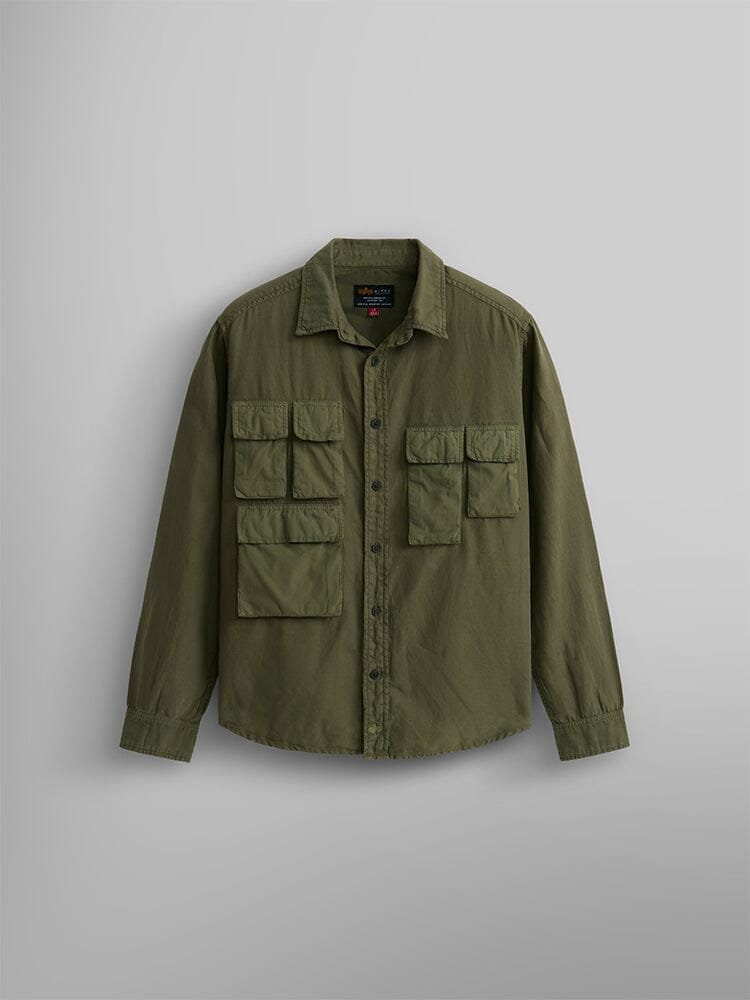 LONG SLEEVE MULTI POCKET SHIRT OG- GREEN LONG SLEEVE MULTI POCKET SHIRT OG- GREEN