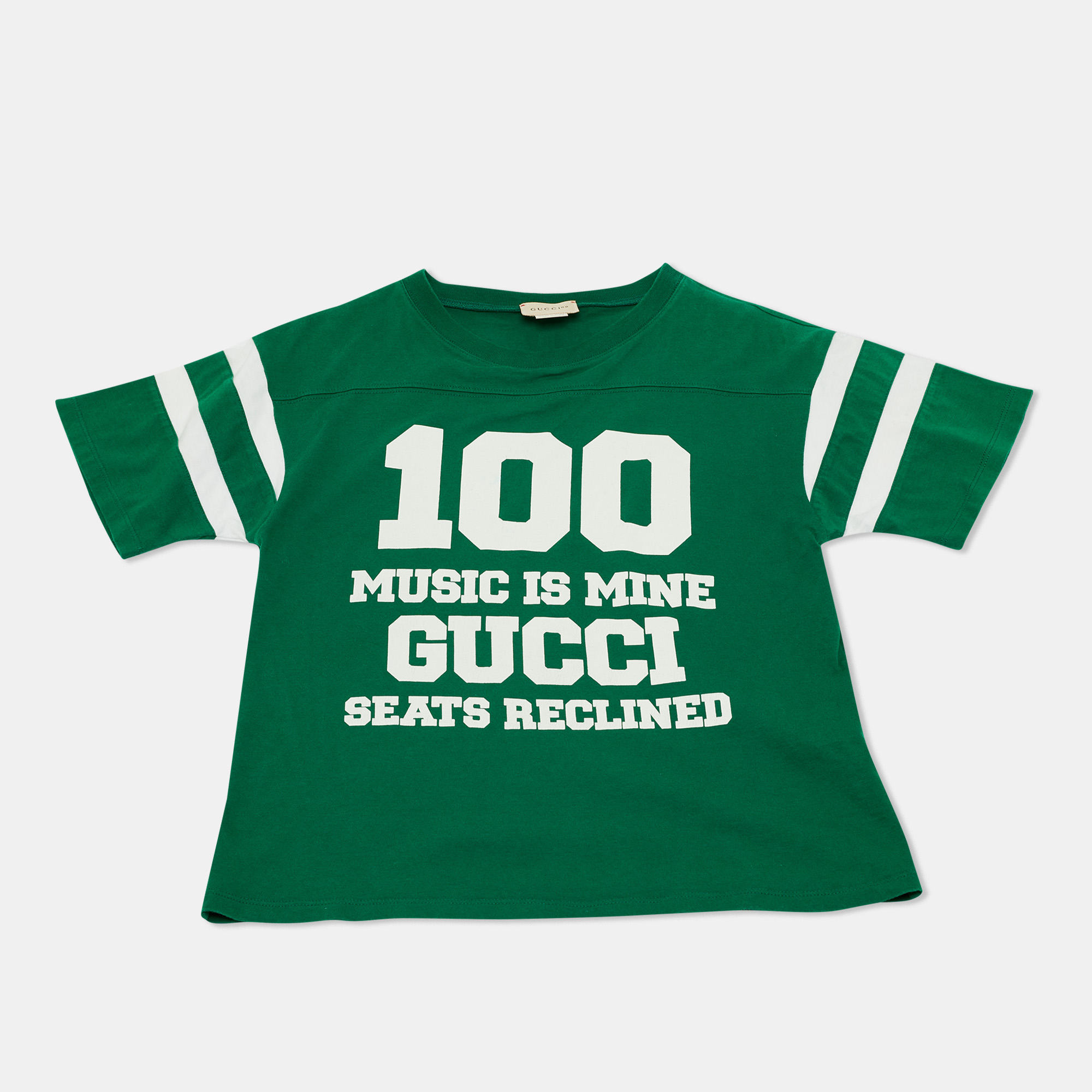 Gucci Kids Green Printed Jersey Shirt Yrs Gucci Kids Green Printed Jersey Shirt Yrs