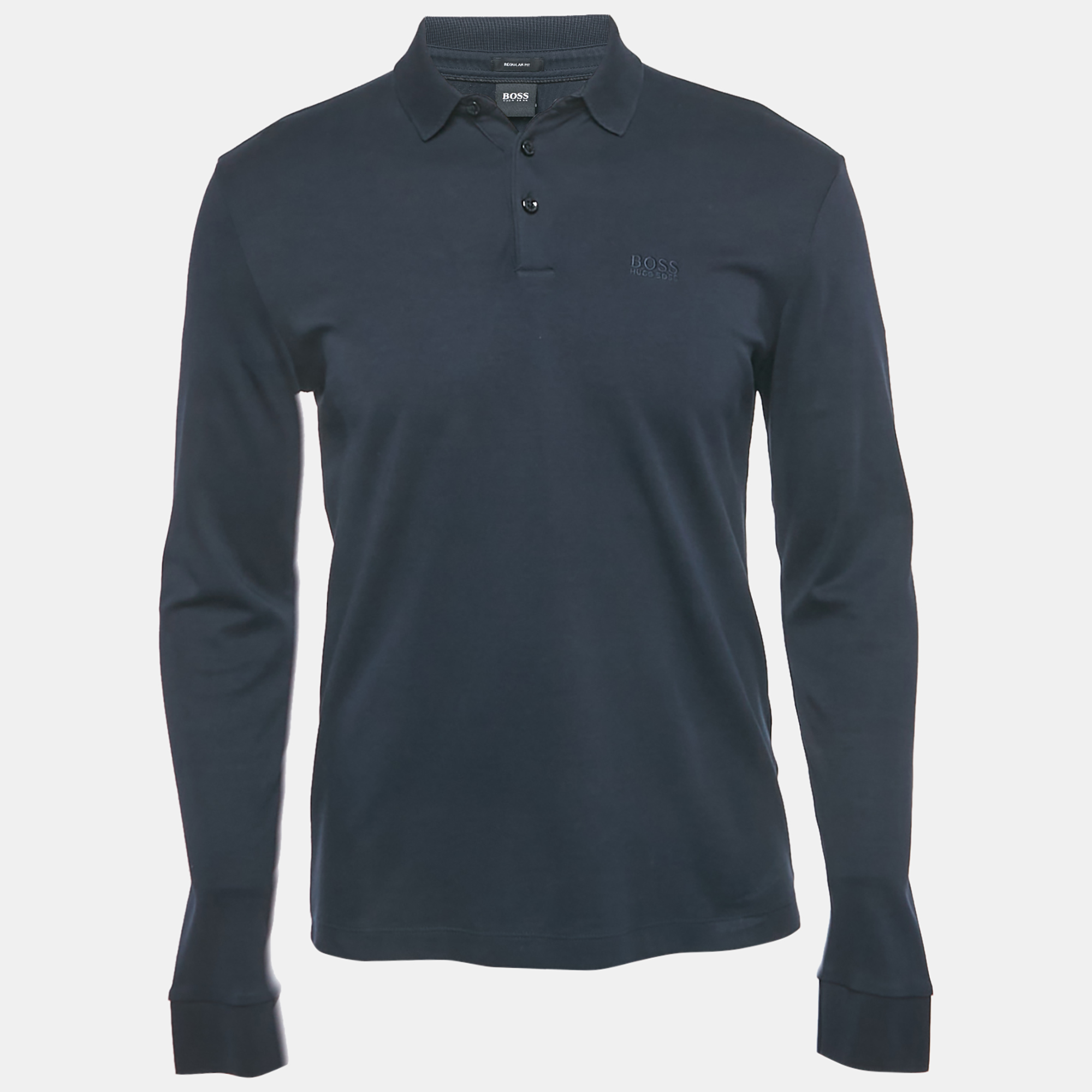 Boss By Hugo Boss Navy Blue Jersey Pado Polo Shirt