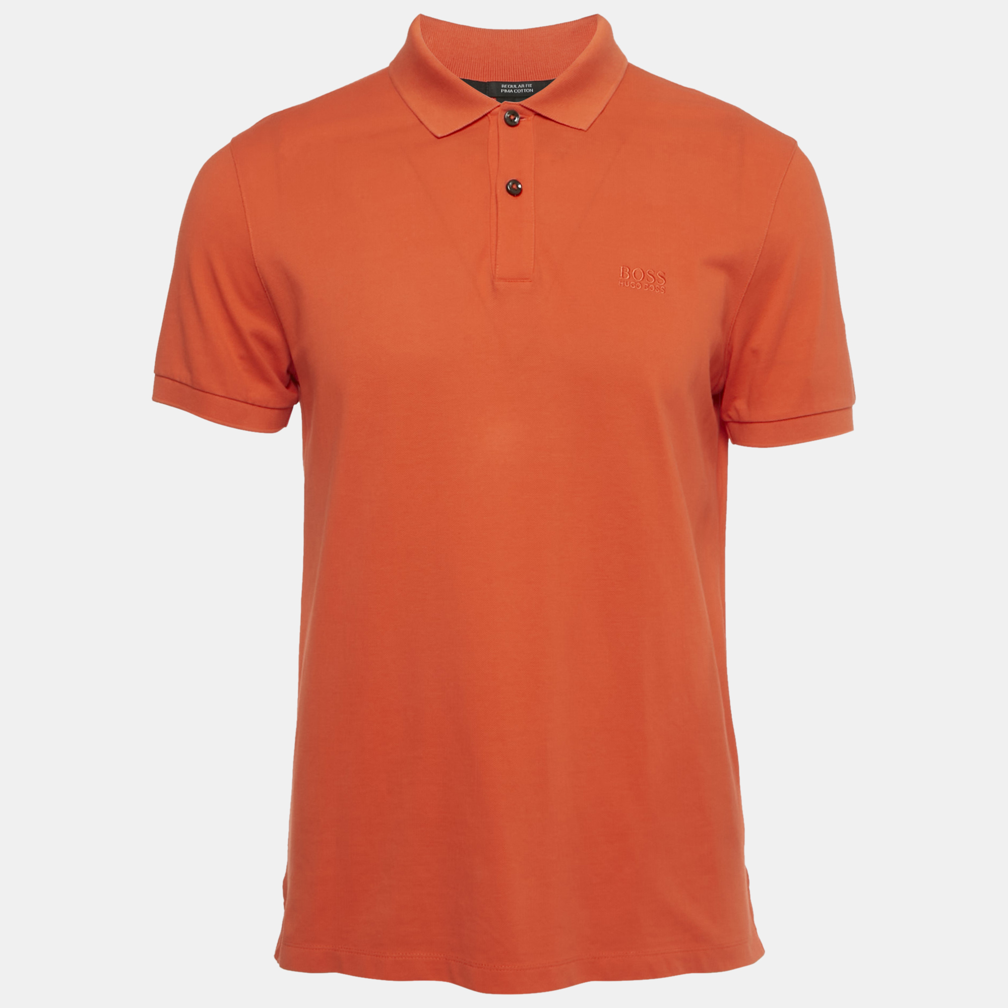 Boss by Hugo Boss Orange Pima Cotton Polo Shirt