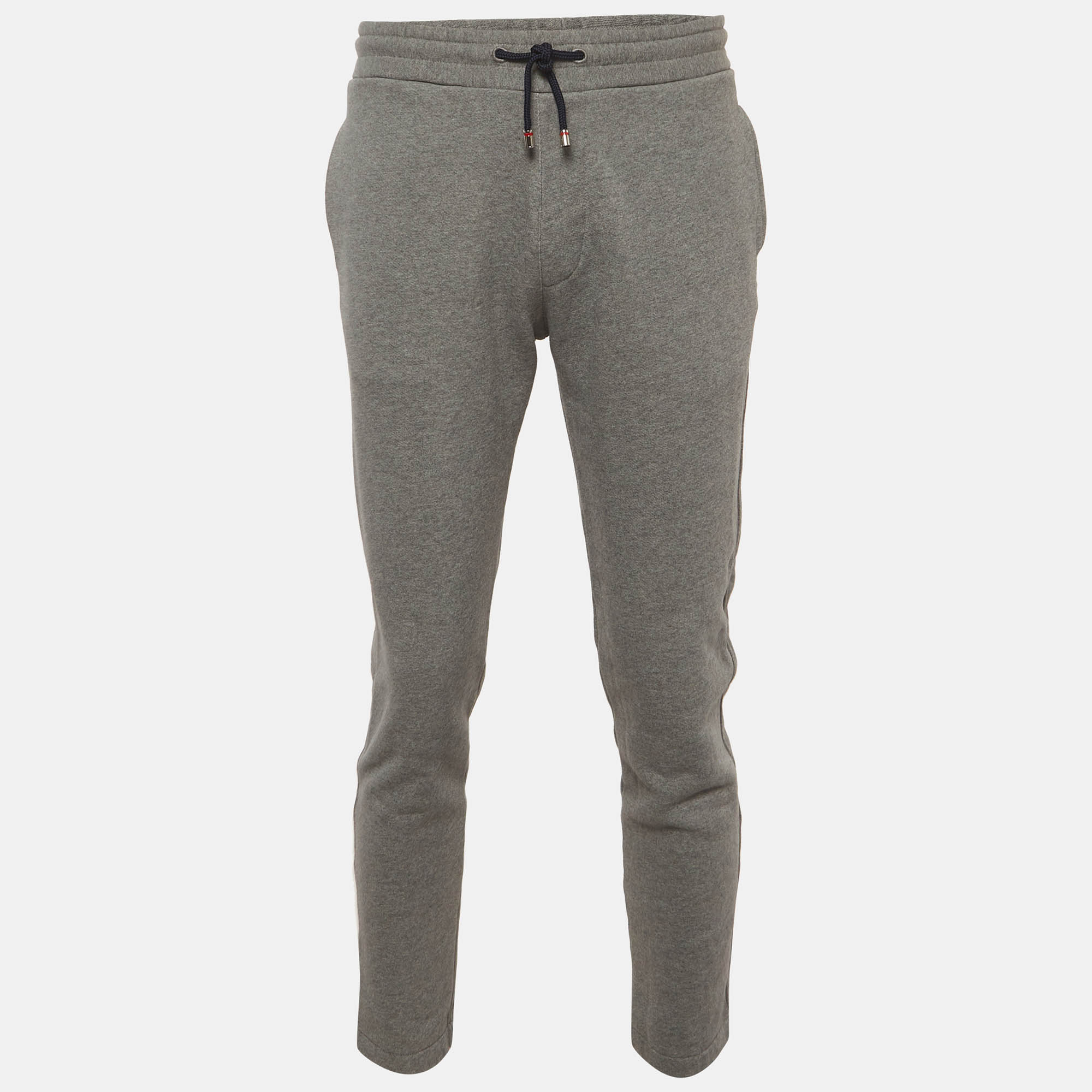 CH Carolina Herrera Grey Logo Embroidered Jersey Sweatpants CH Carolina Herrera Grey Logo Embroidered Jersey Sweatpants