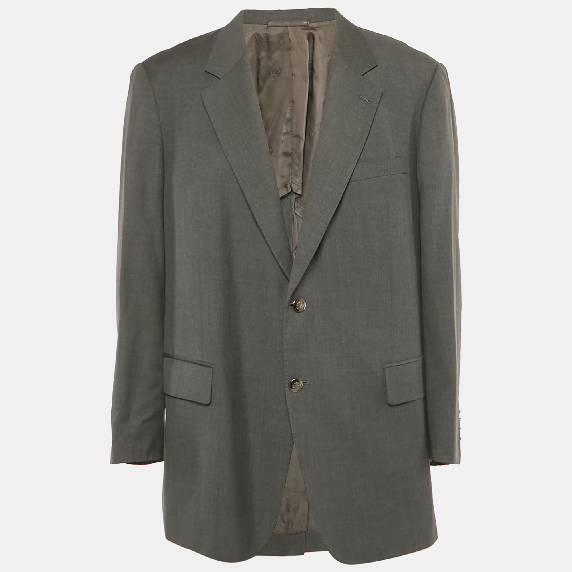 Ermenegildo Zegna Grey Wool Single Breasted Blazer Ermenegildo Zegna Grey Wool Single Breasted Blazer
