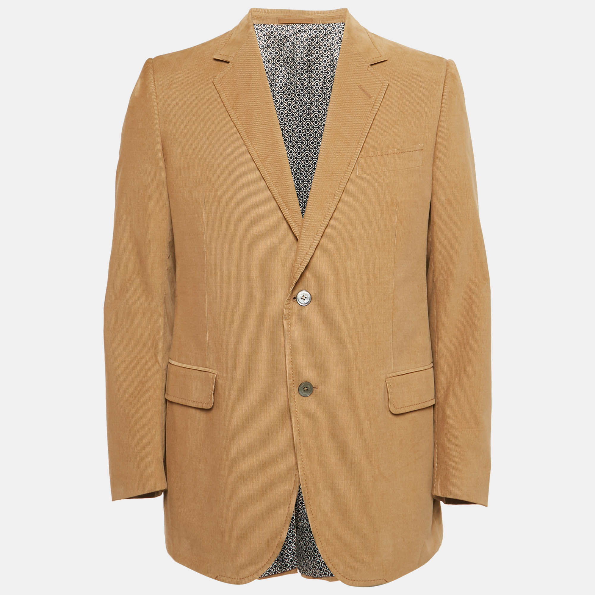 Gucci Beige Corduroy Regular Fit Blazer