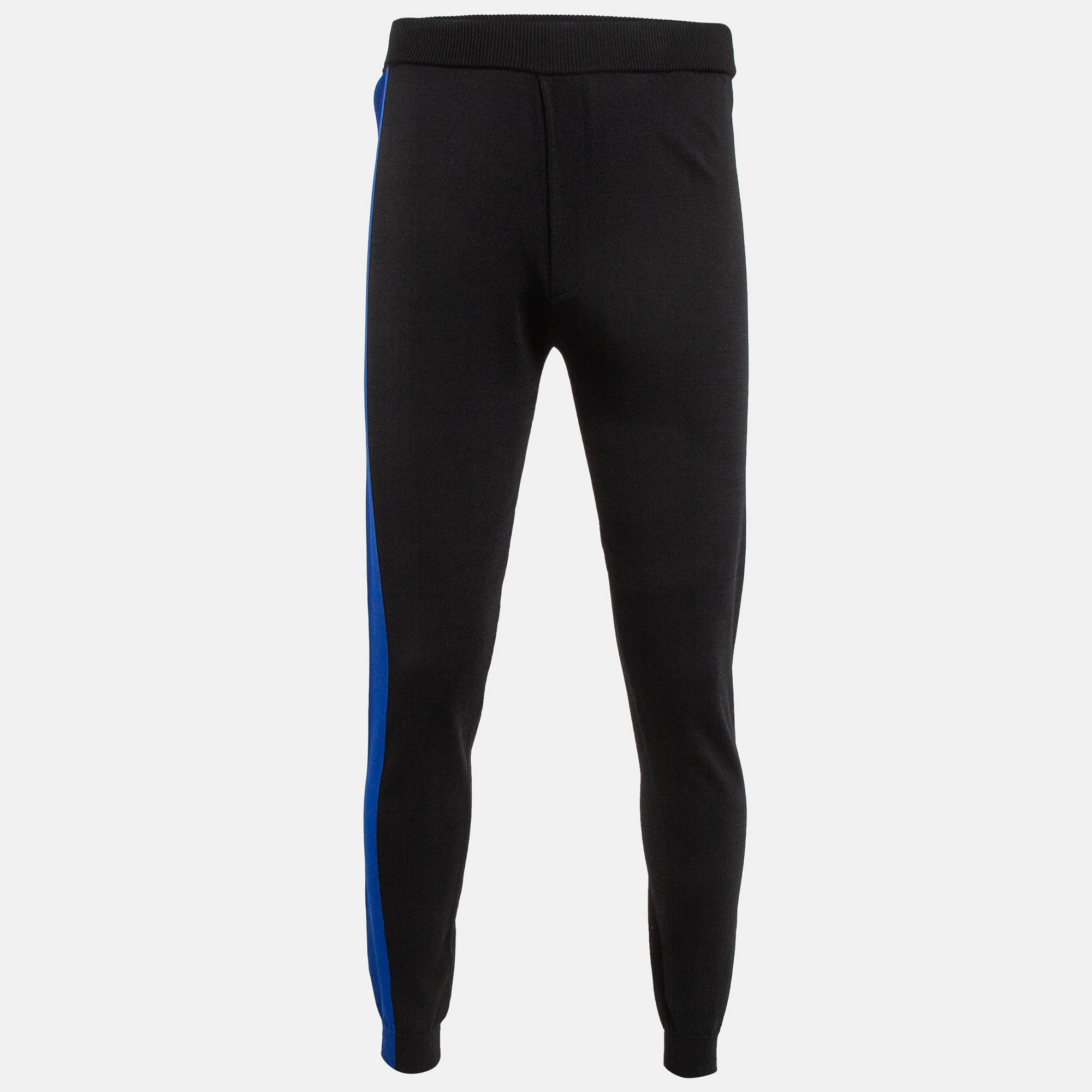 Kenzo Black Jersey Contrast Trimmed Joggers