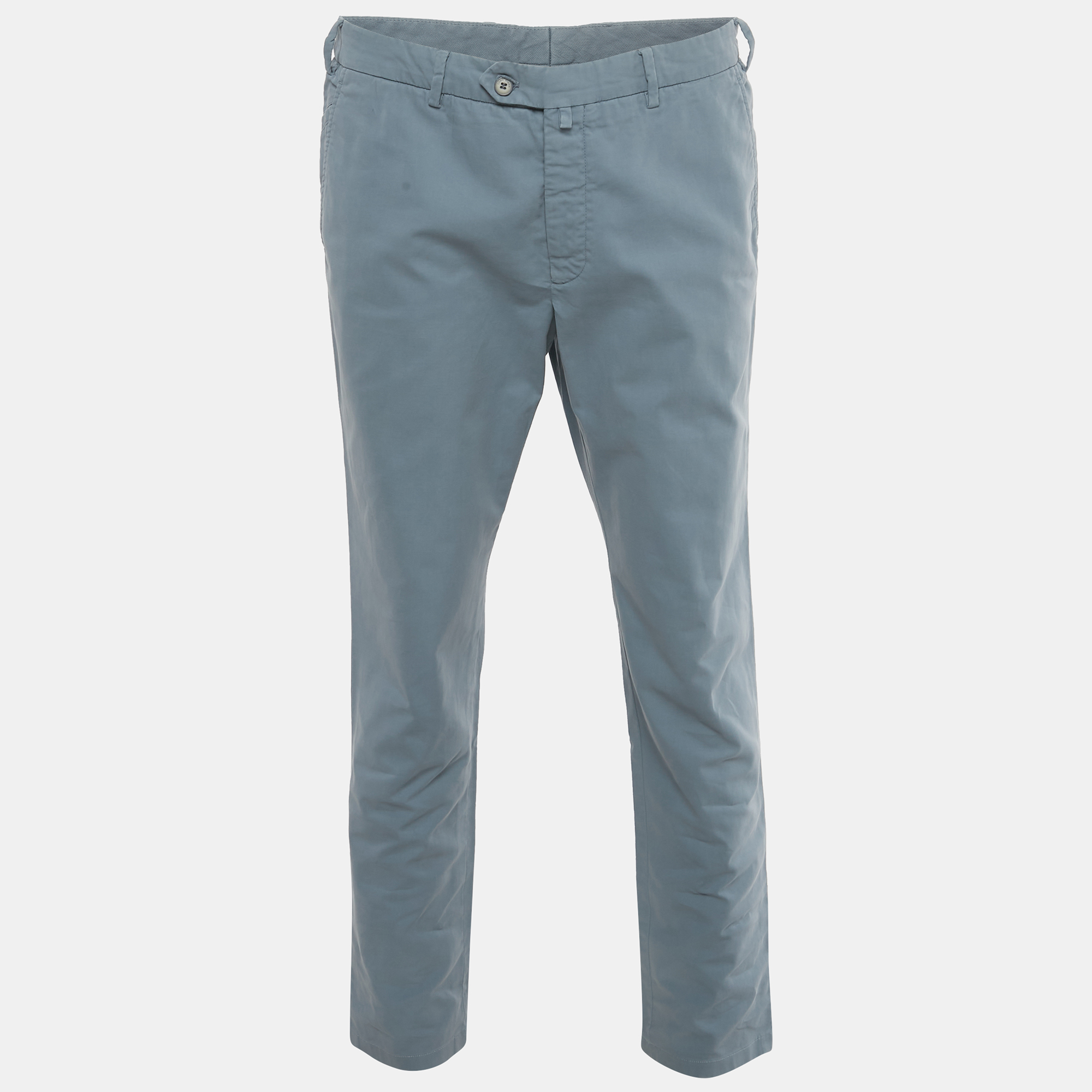 Loro Piana Grey Cotton Formal Trousers Loro Piana Grey Cotton Formal Trousers
