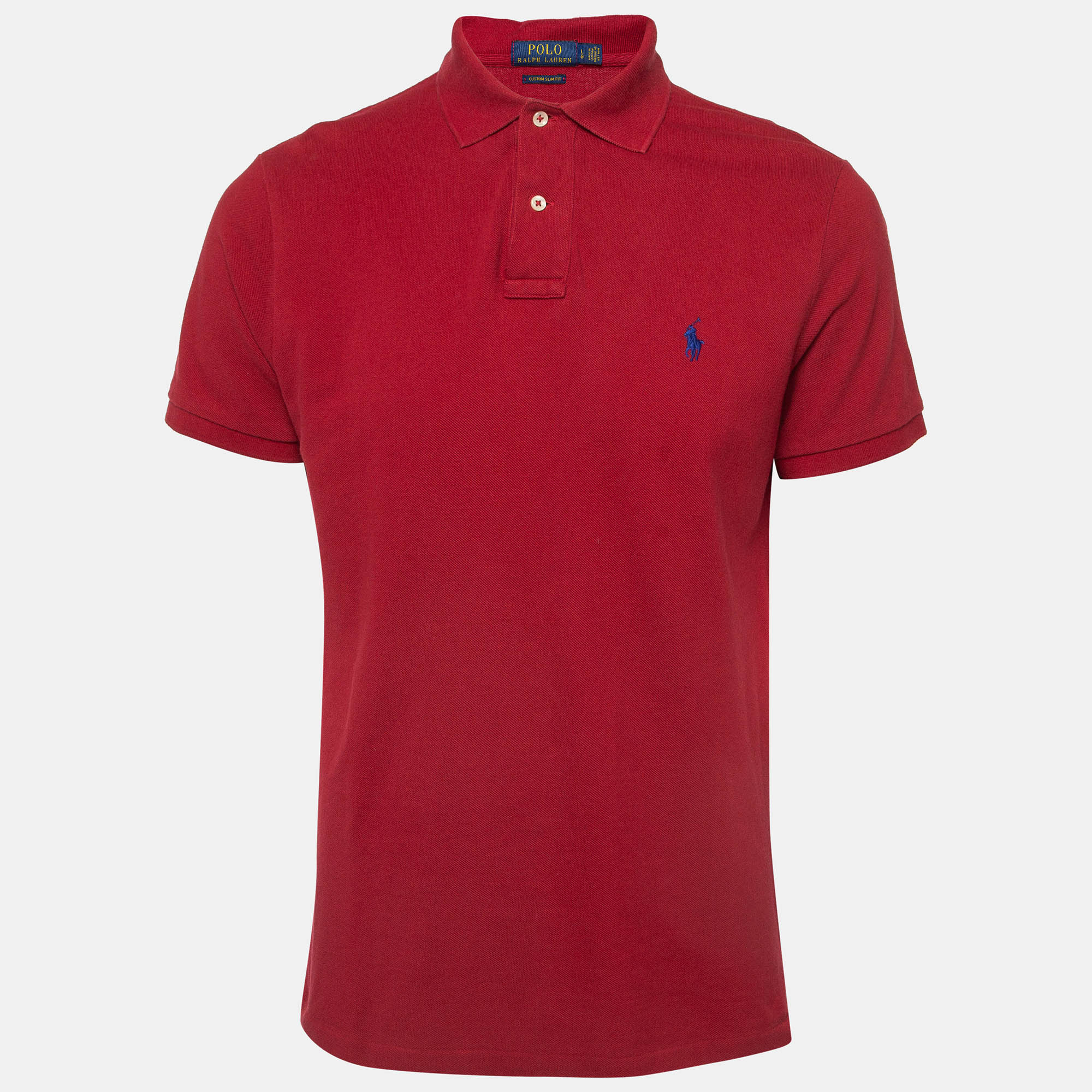 Polo Ralph Lauren Red Cotton Pique Polo Shirt Polo Ralph Lauren Red Cotton Pique Polo Shirt