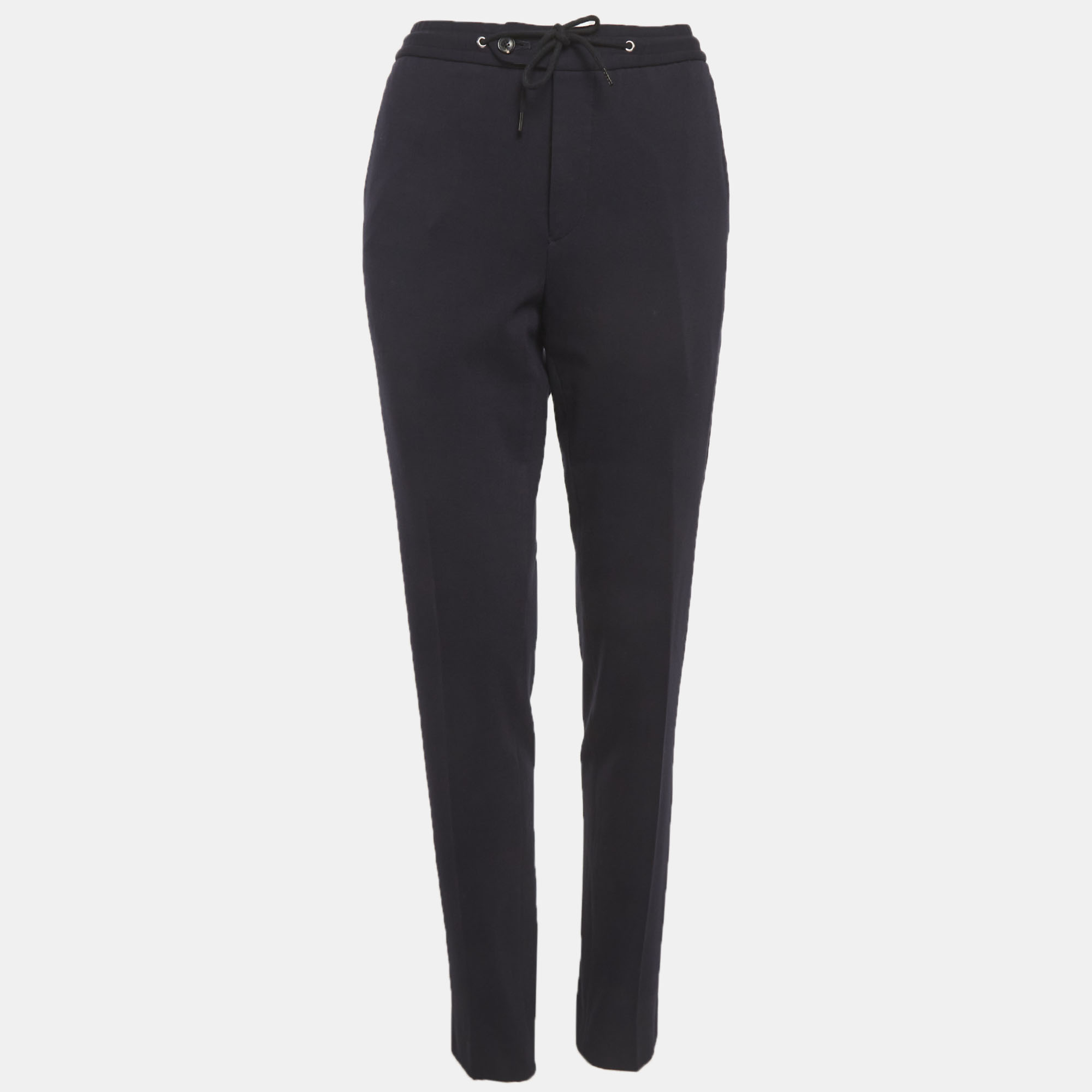Reiss Navy Blue Jersey Drawstring Trousers Reiss Navy Blue Jersey Drawstring Trousers