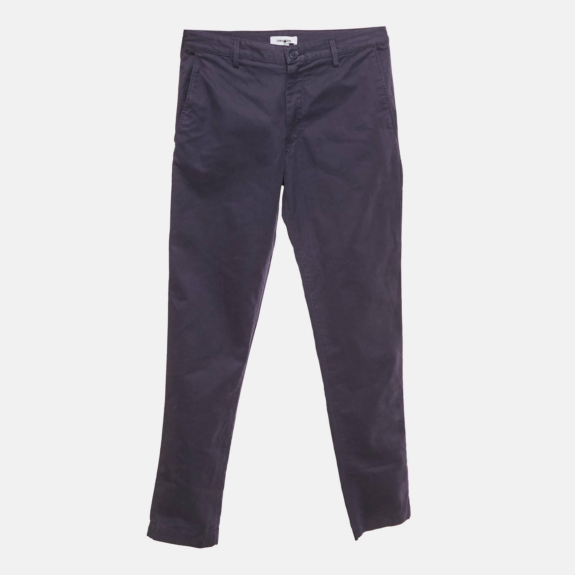 Zadig & Voltaire Blue Cotton Patrick Chino Trousers Zadig & Voltaire Blue Cotton Patrick Chino Trousers